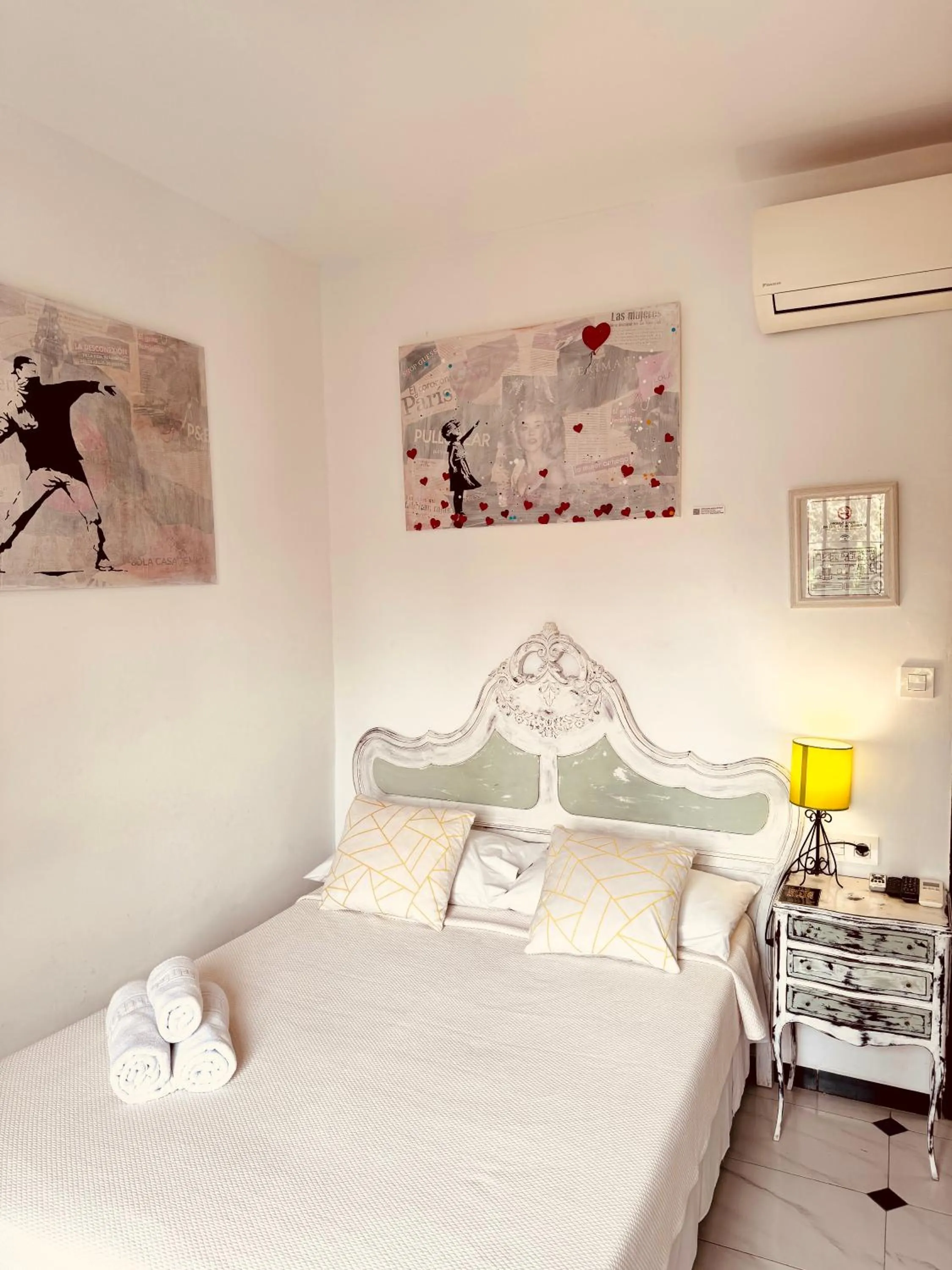 Bed in Hotelito Suecia