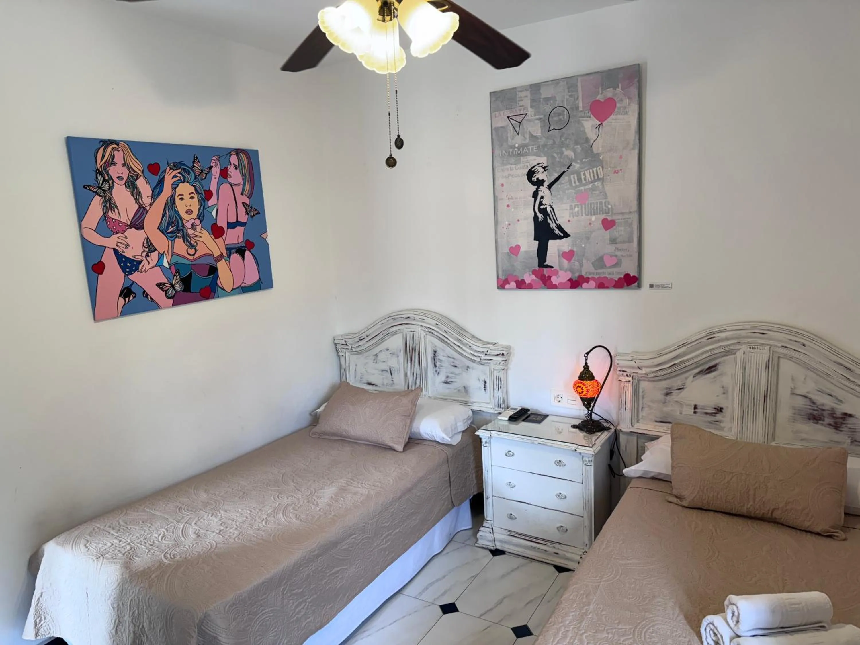 Bed in Hotelito Suecia