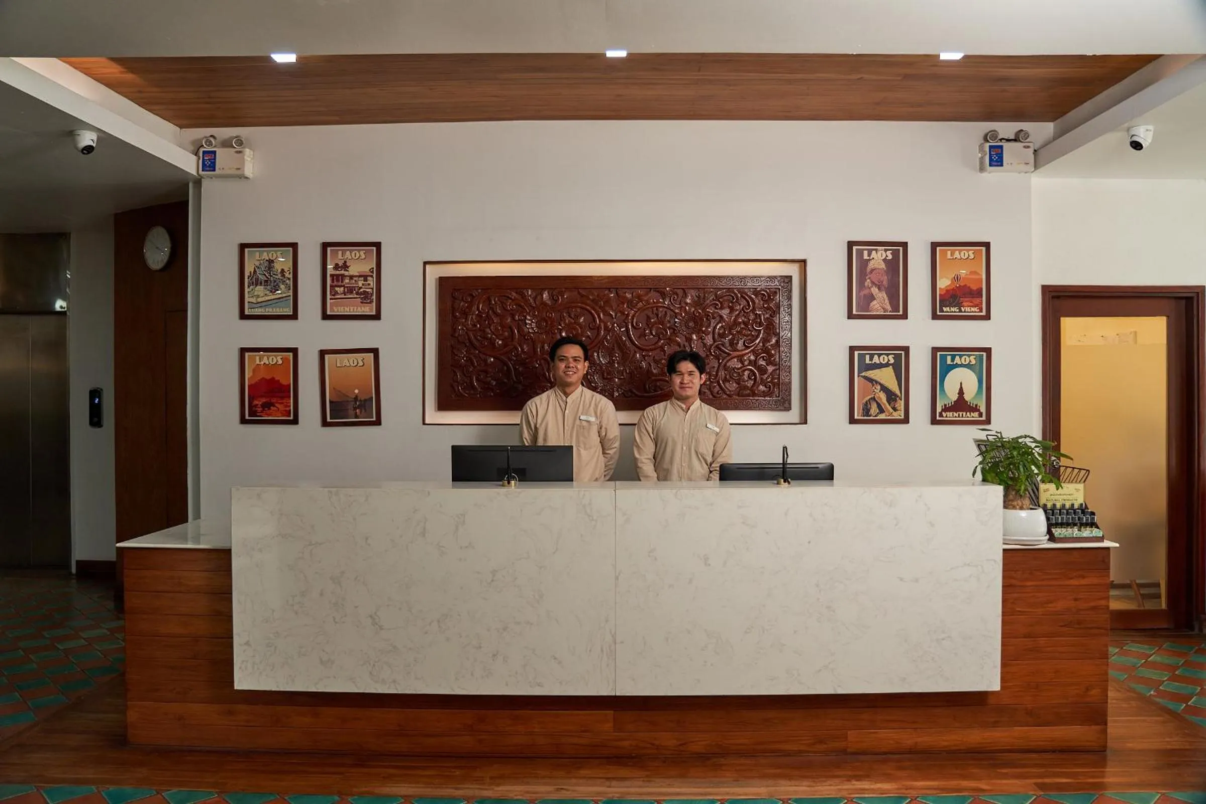 Lobby or reception in Le Charme Vientiane Hotel