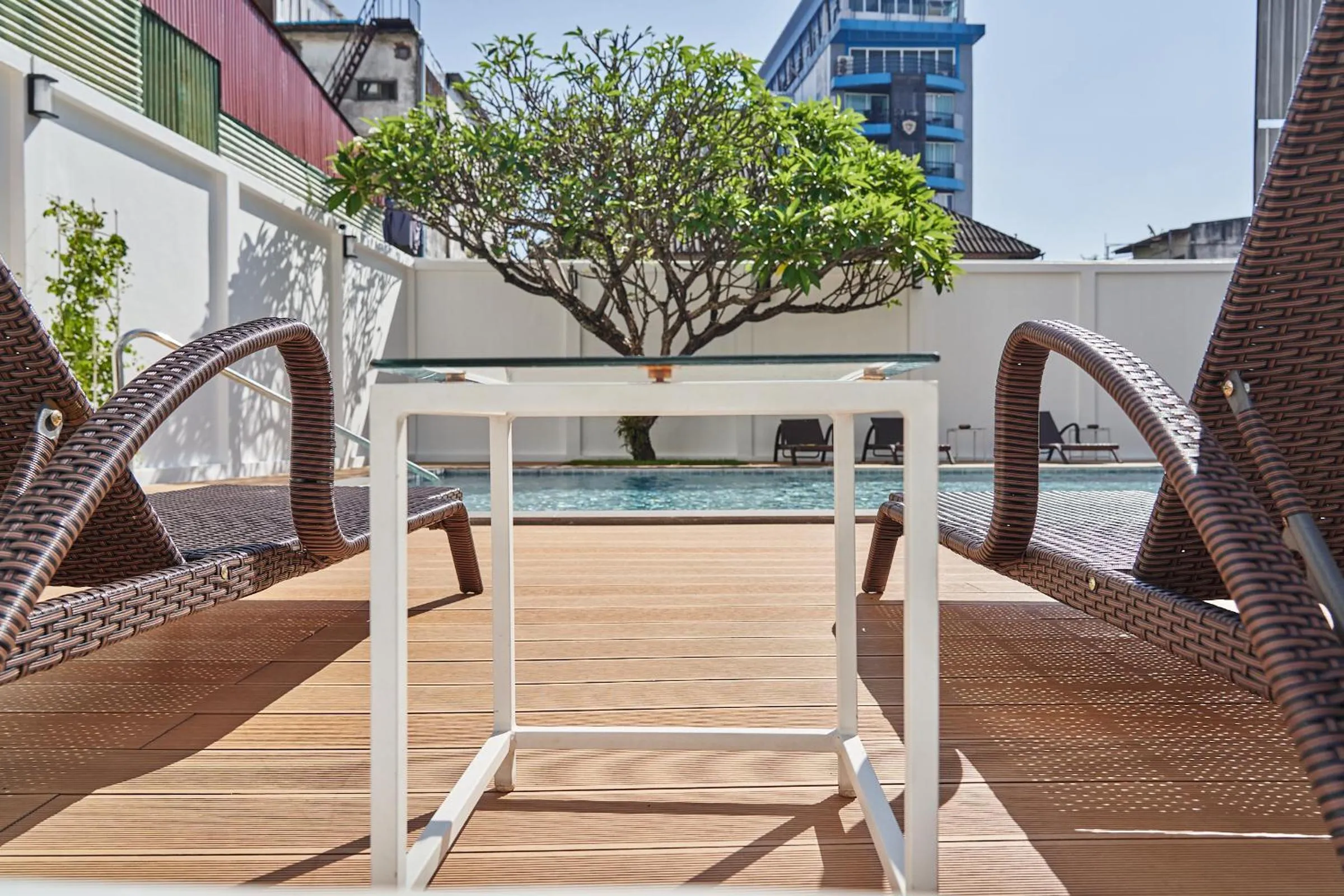 Swimming pool in Le Charme Vientiane Hotel