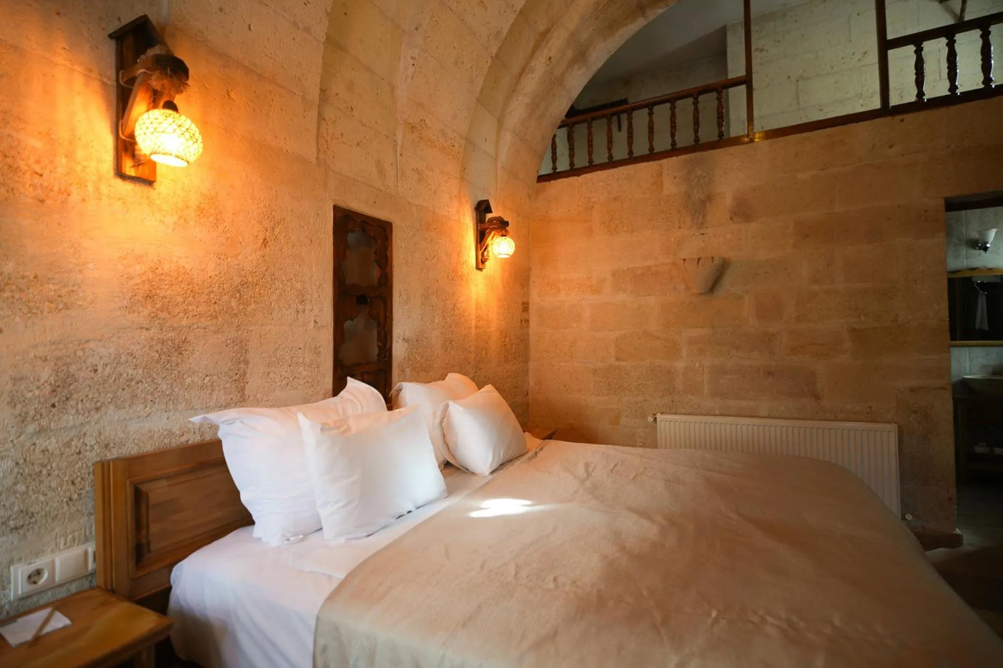 Bed in Urgup Konak Hotel