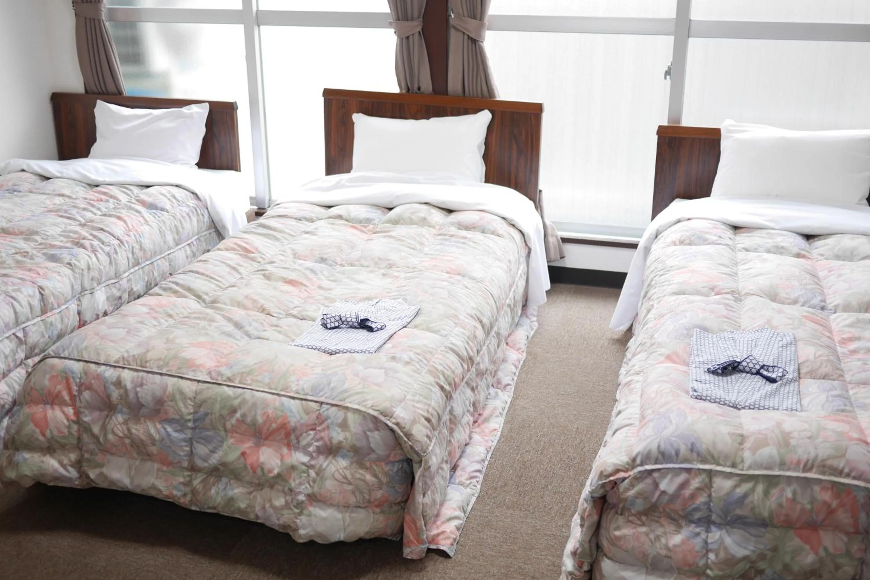 Bed in Hiroshima Peace Hotel