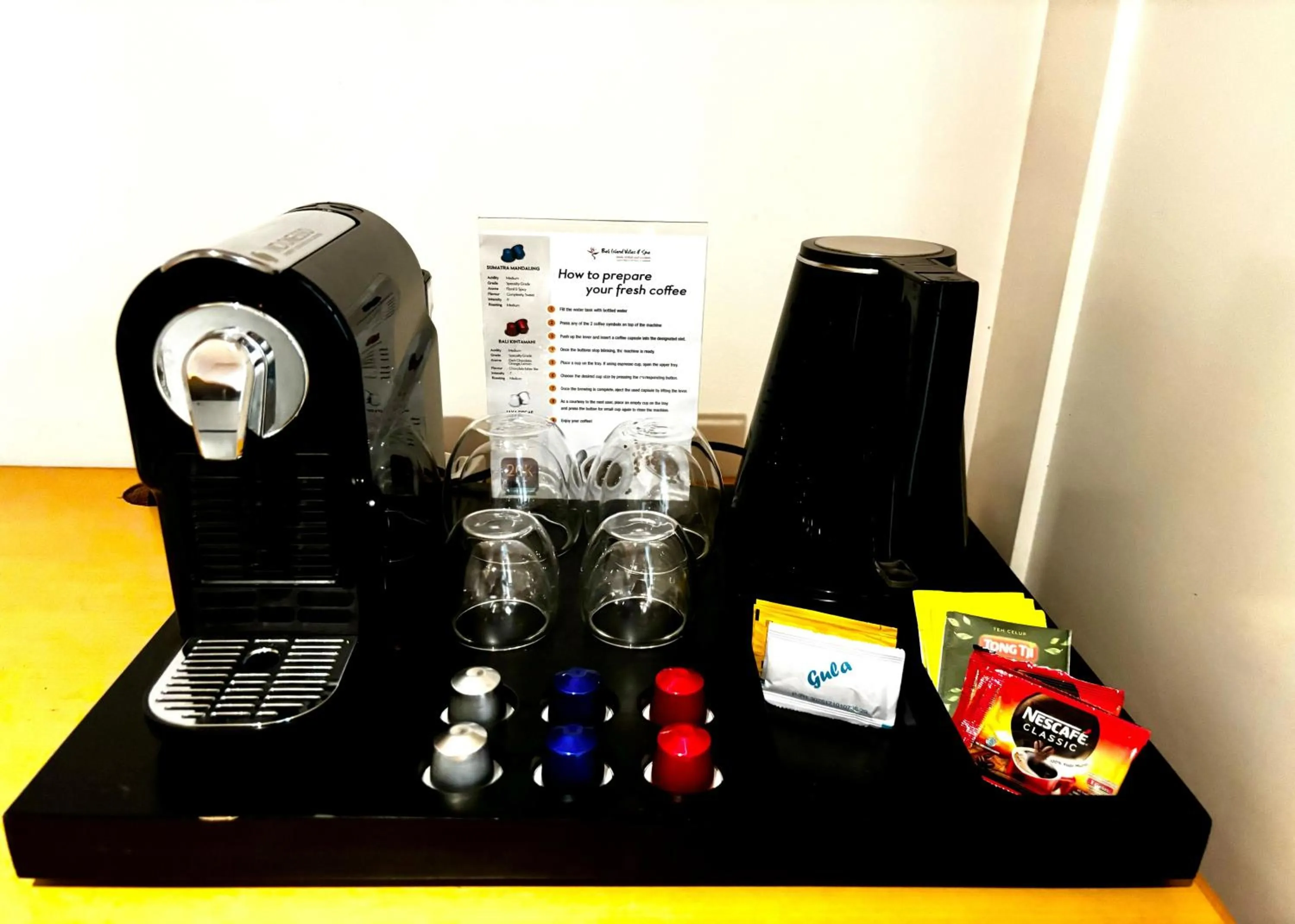 Coffee/tea facilities in Bali Island Villas and Spa Seminyak