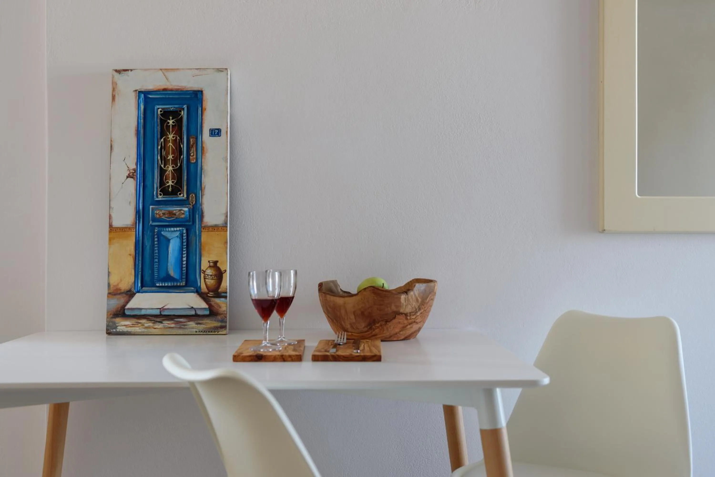 Living room in Ikies Santo Filoxenia Apartments