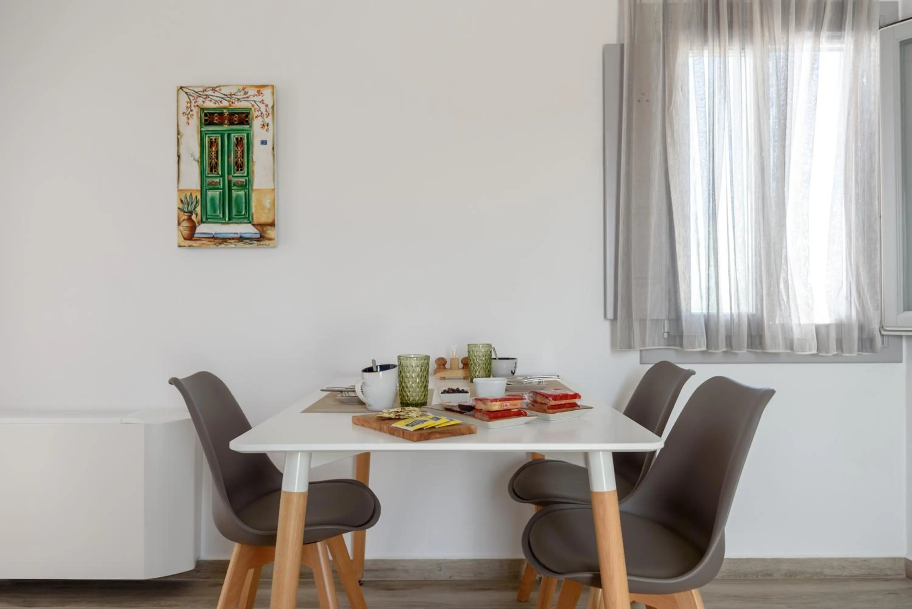 Dining area in Ikies Santo Filoxenia Apartments