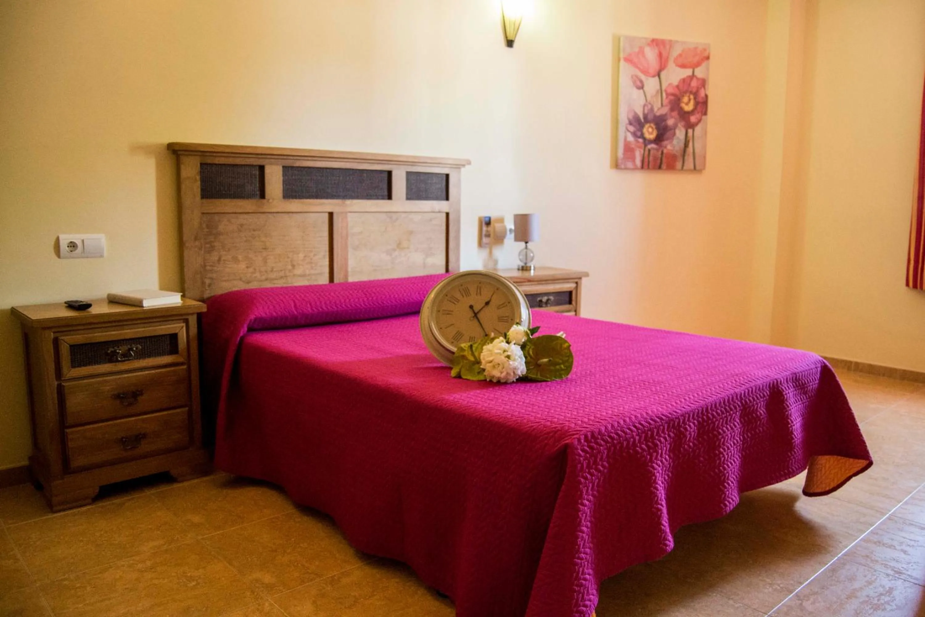 Bed in Hotel Restaurante Berlanga