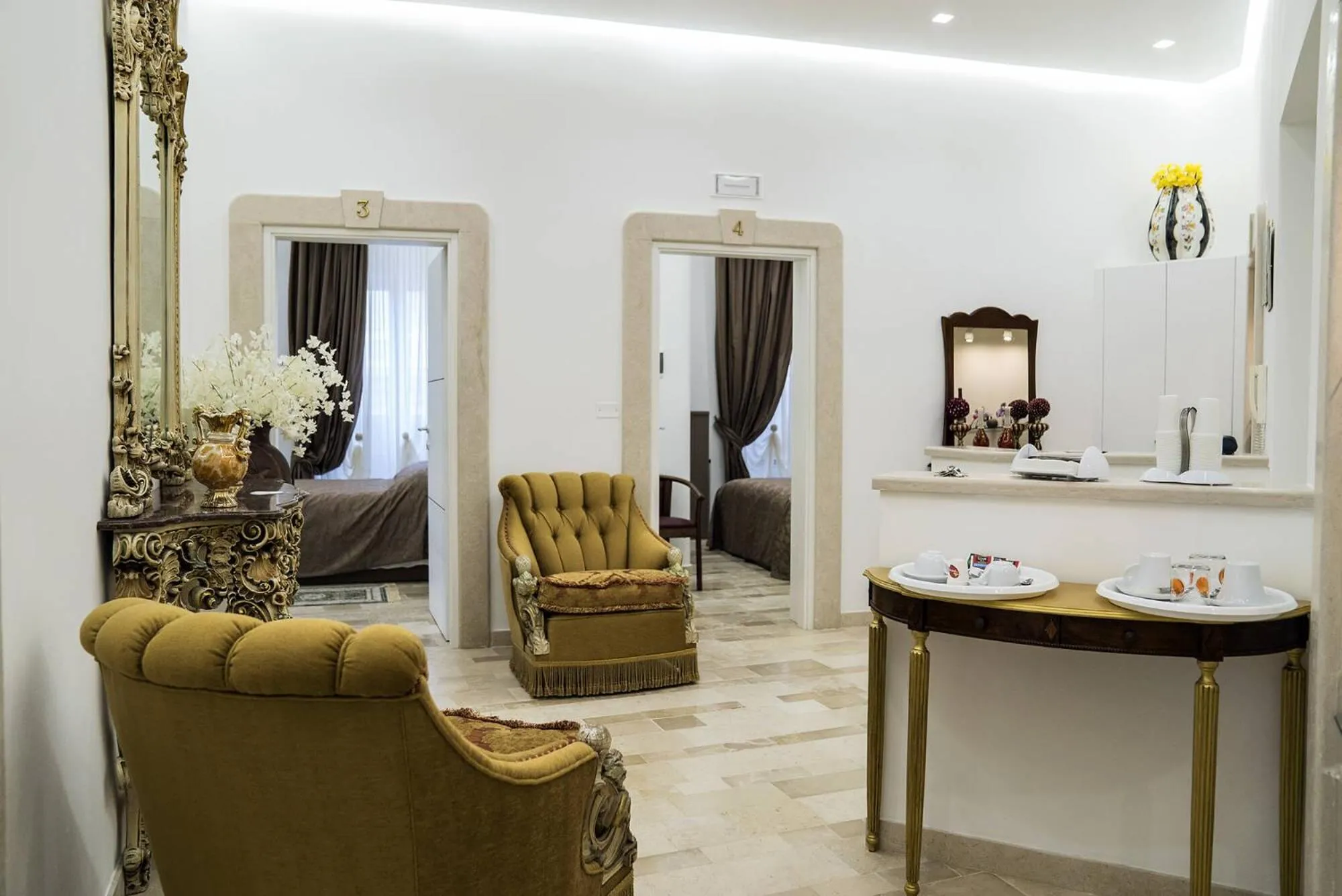 Lobby or reception in B&B Conte Cavour