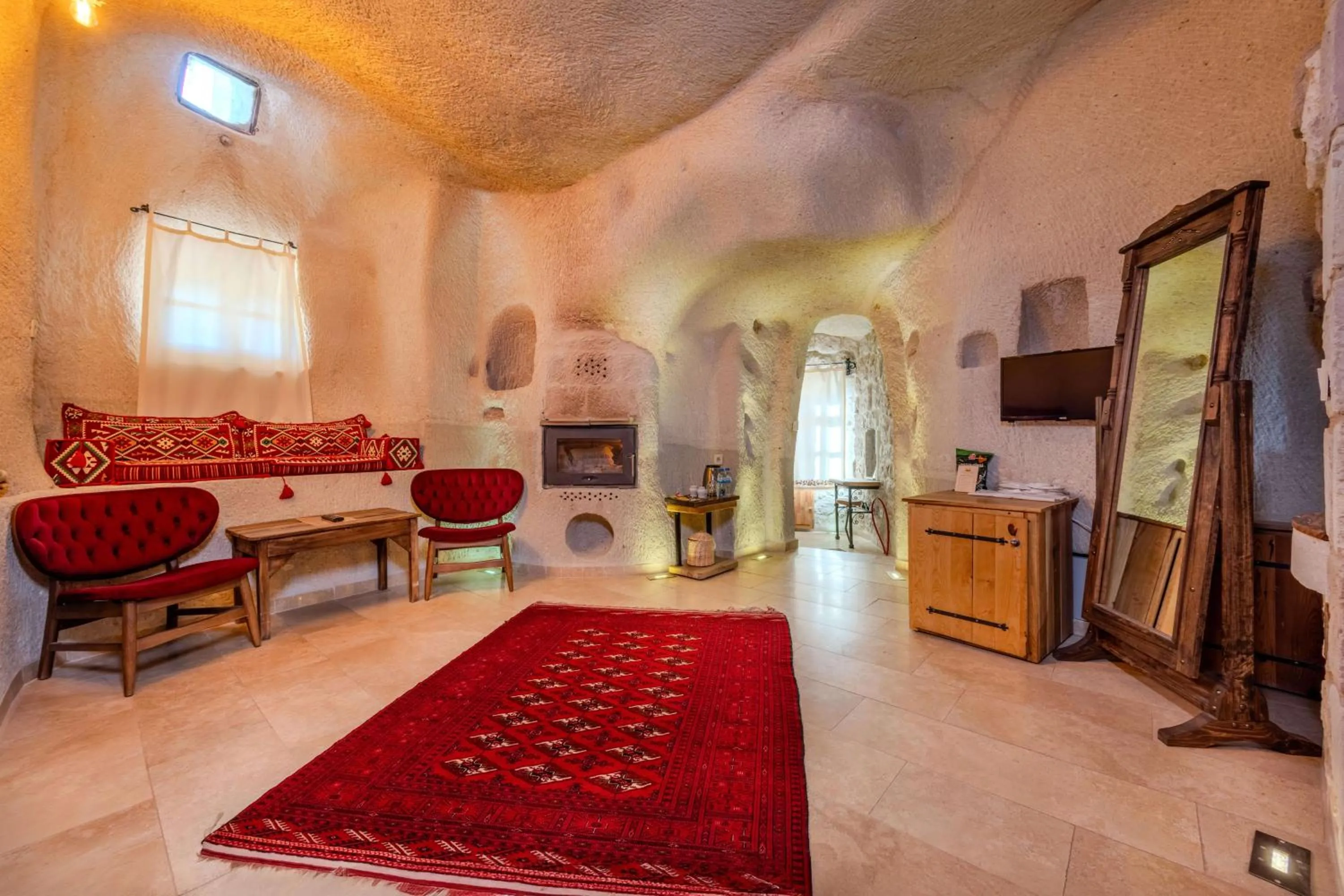 Bed in Panoramic Cave Hotel