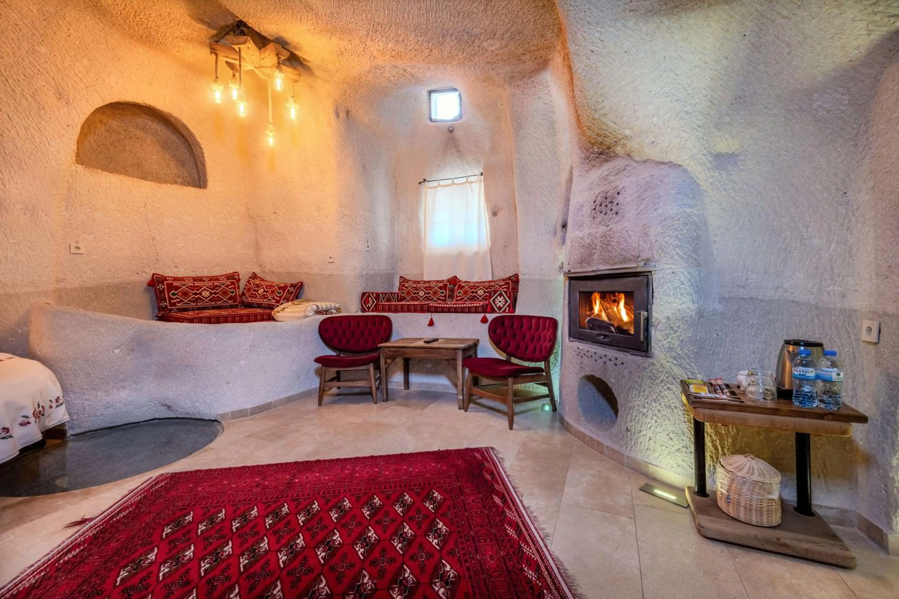 Bed in Panoramic Cave Hotel