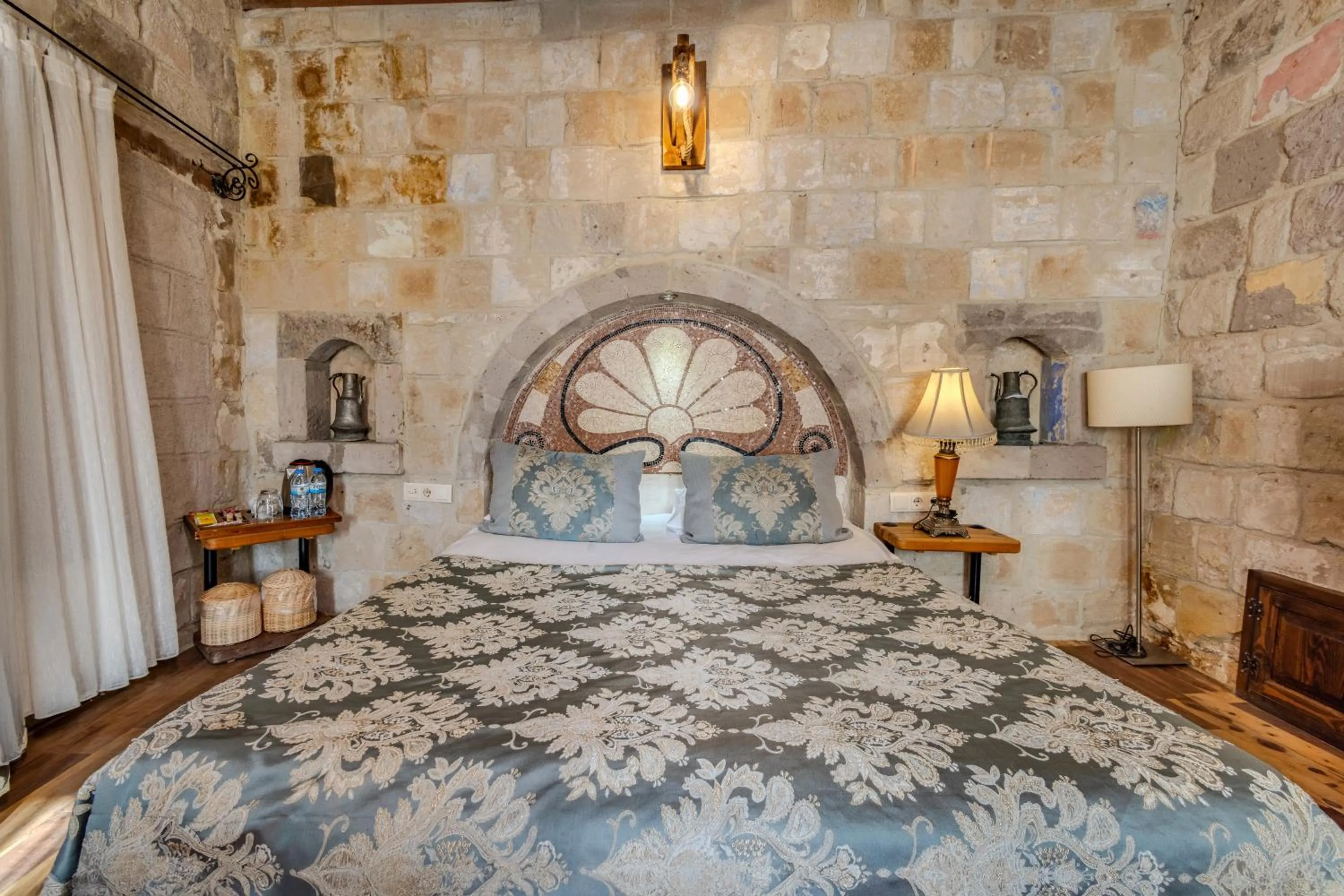 Bed in Panoramic Cave Hotel