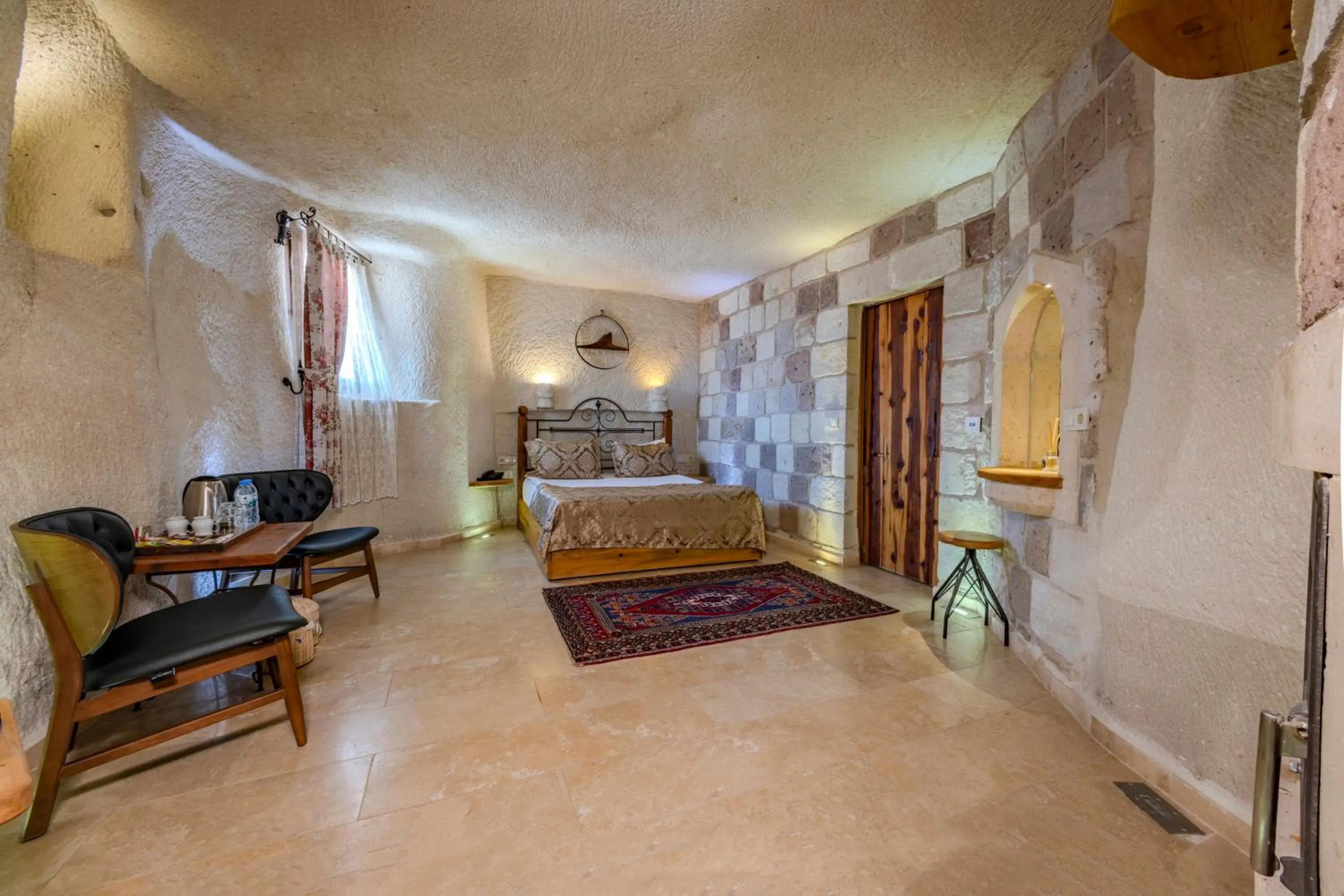 Bed in Panoramic Cave Hotel