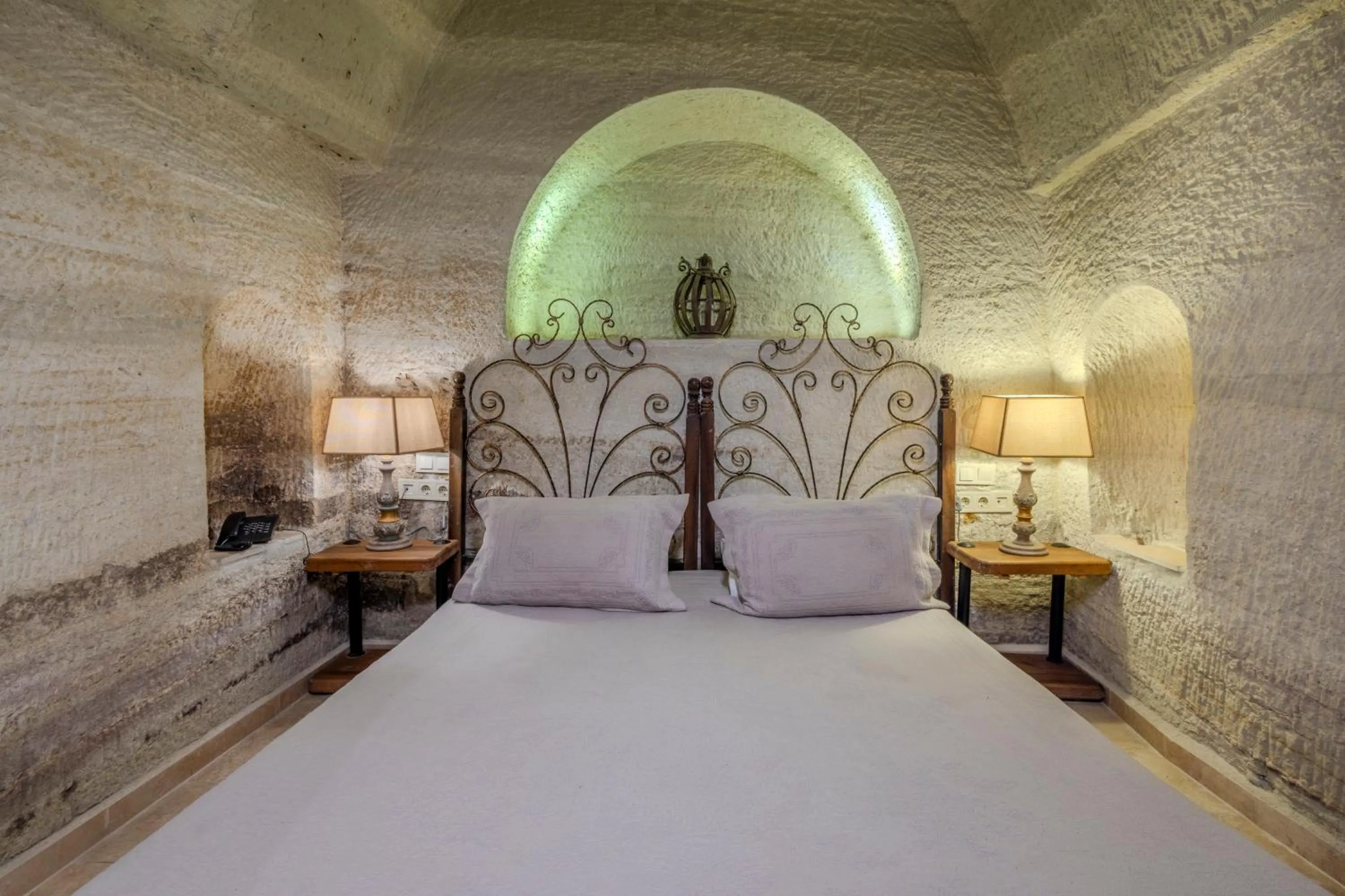 Bed in Panoramic Cave Hotel