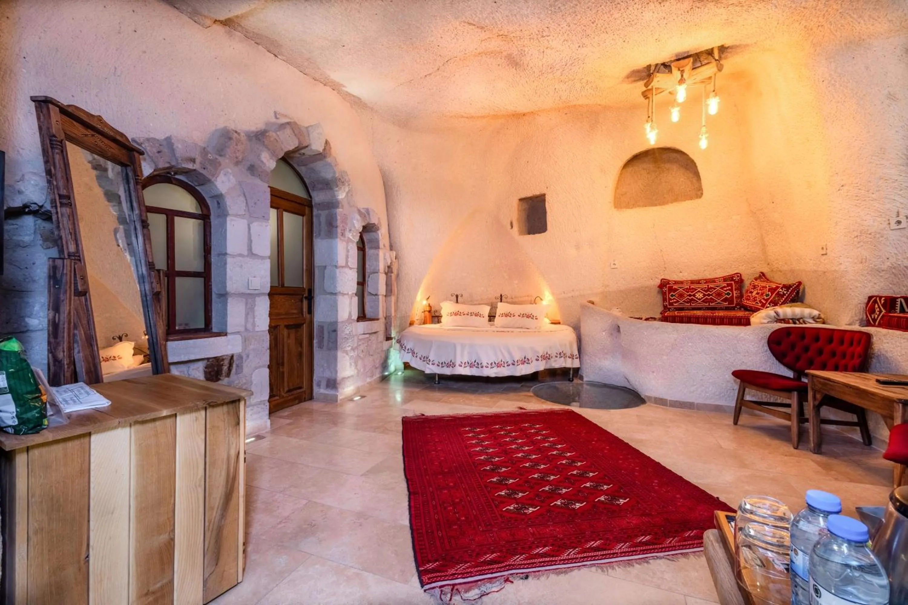 Bed in Panoramic Cave Hotel