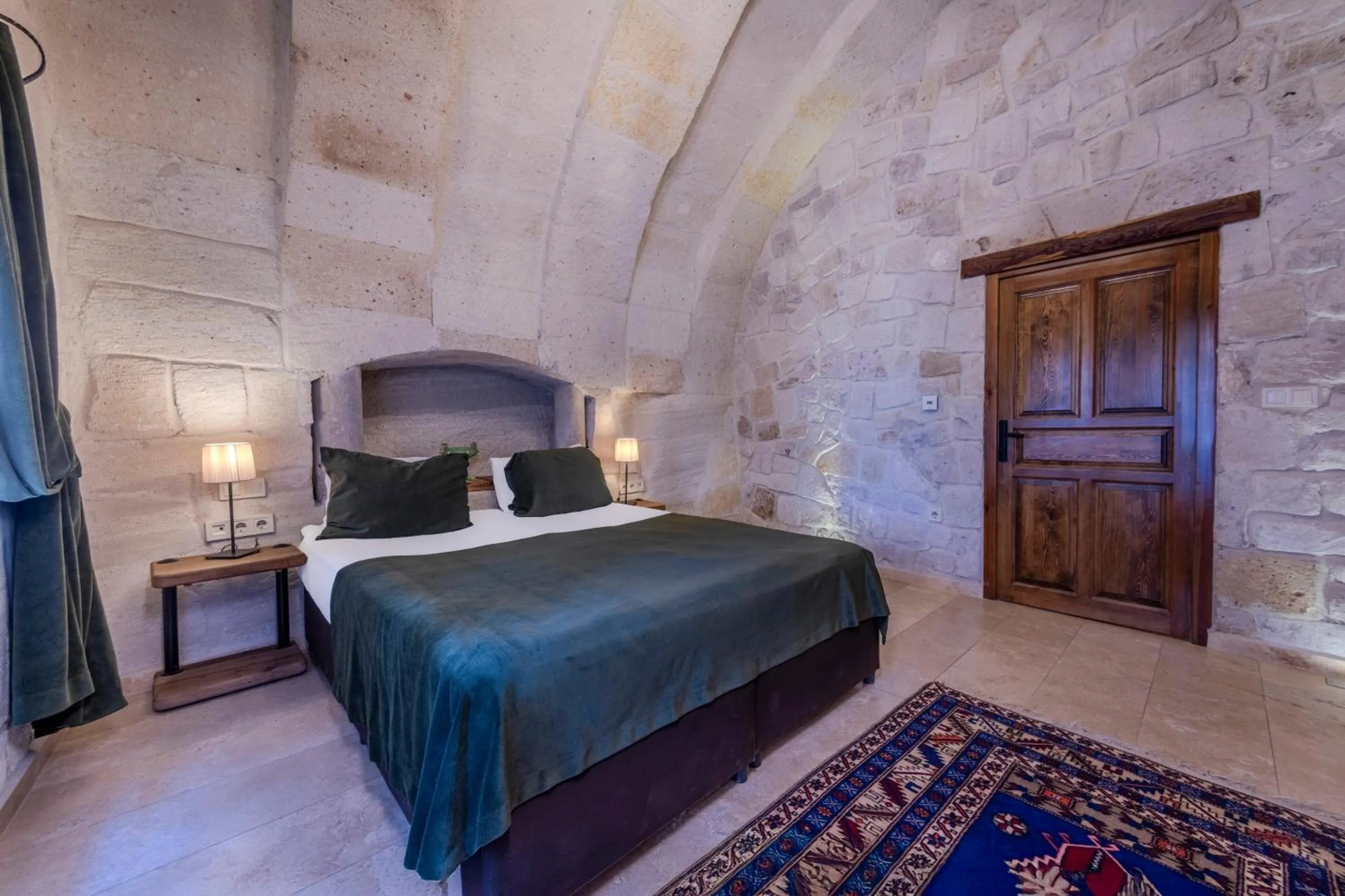 Bed in Panoramic Cave Hotel