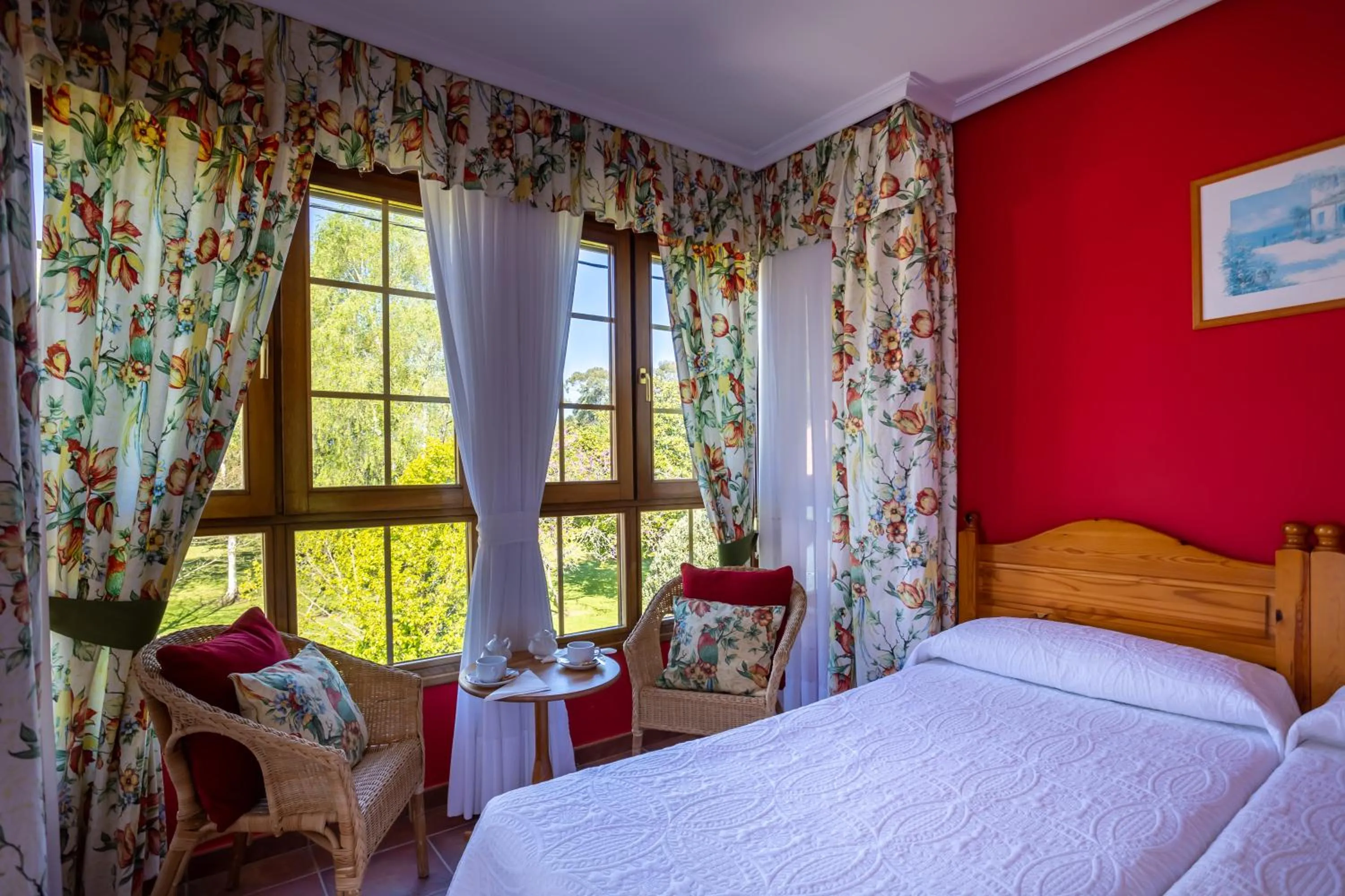 Bed in Posada El Trasmerano