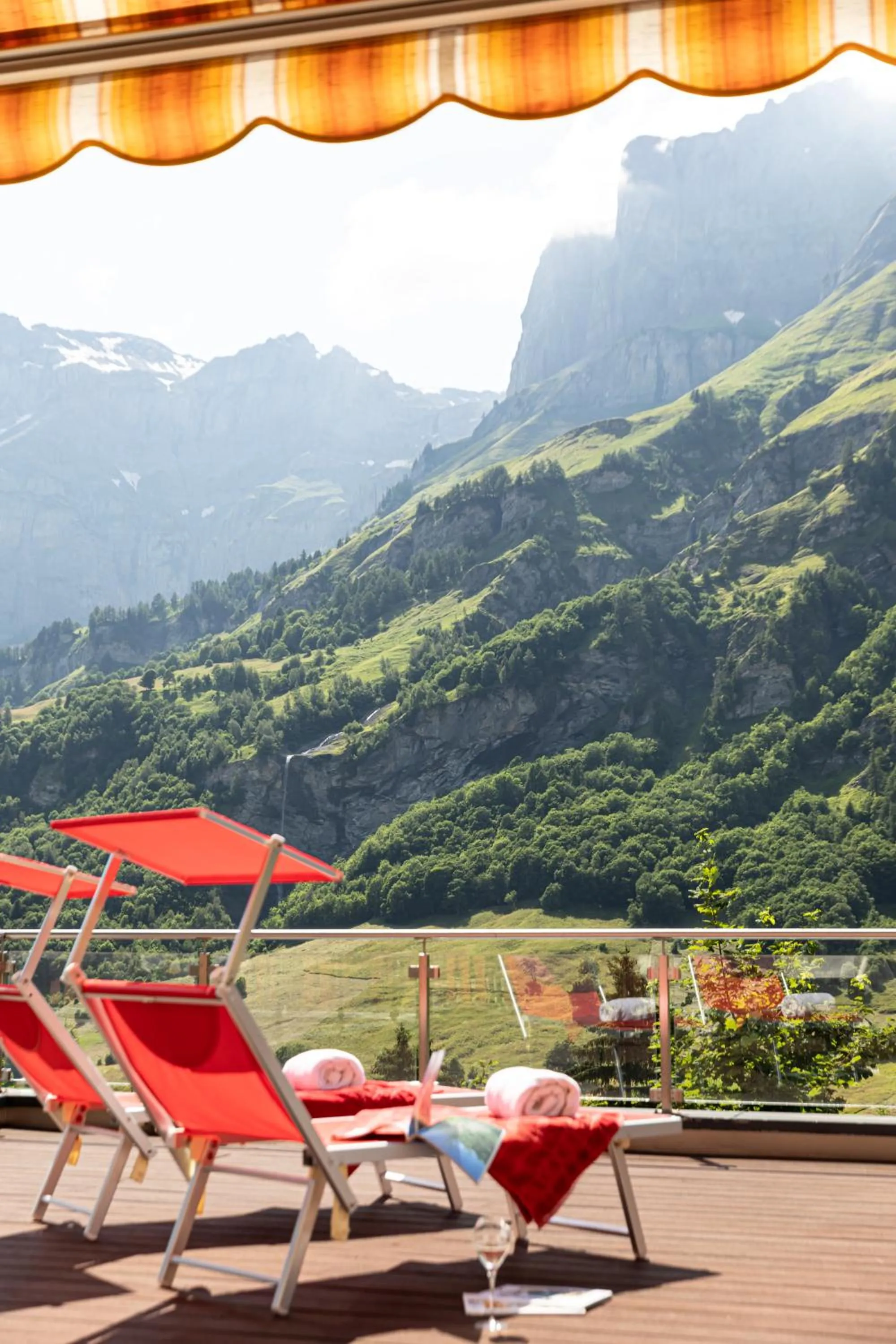 Summer in Hotel Restaurant Waldhaus