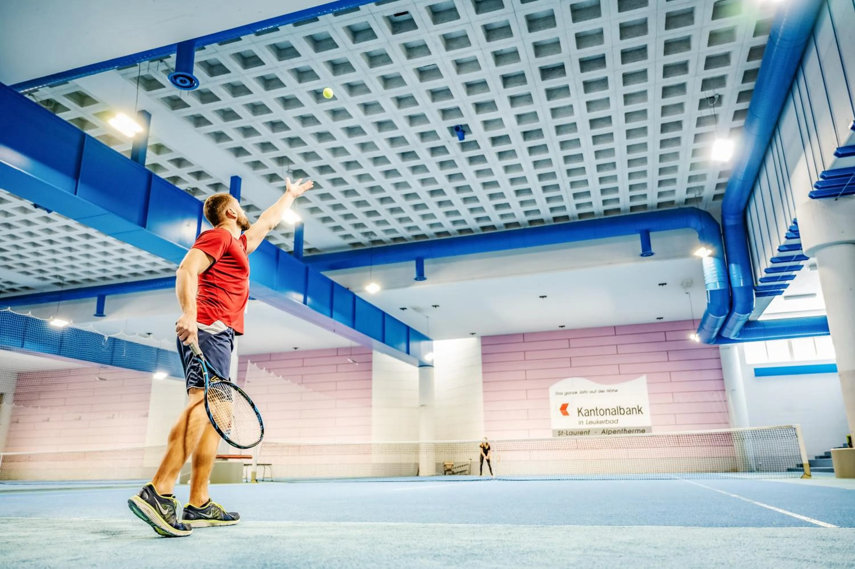 People in Hotel Restaurant Waldhaus