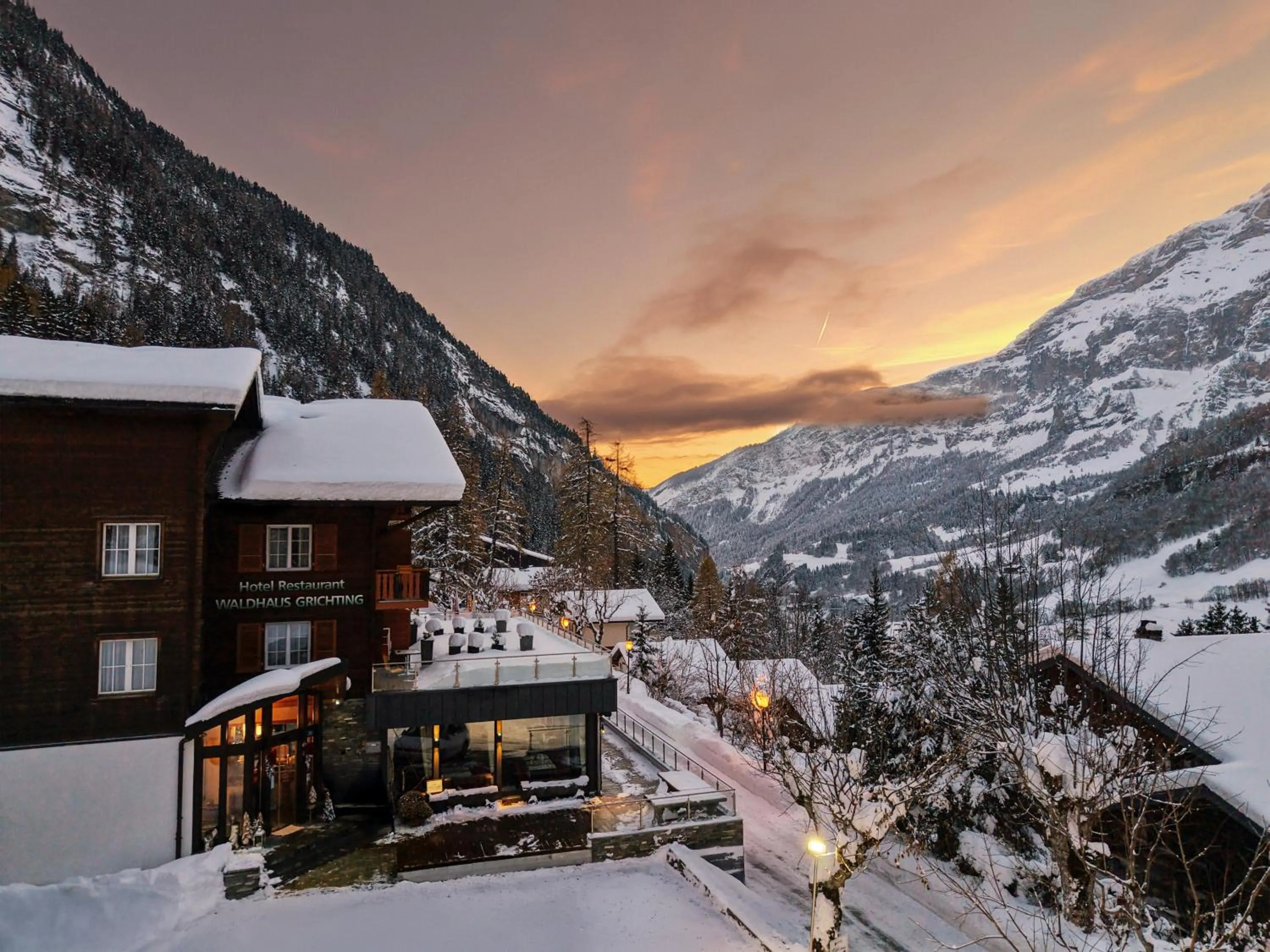 Property building in Hotel Restaurant Waldhaus