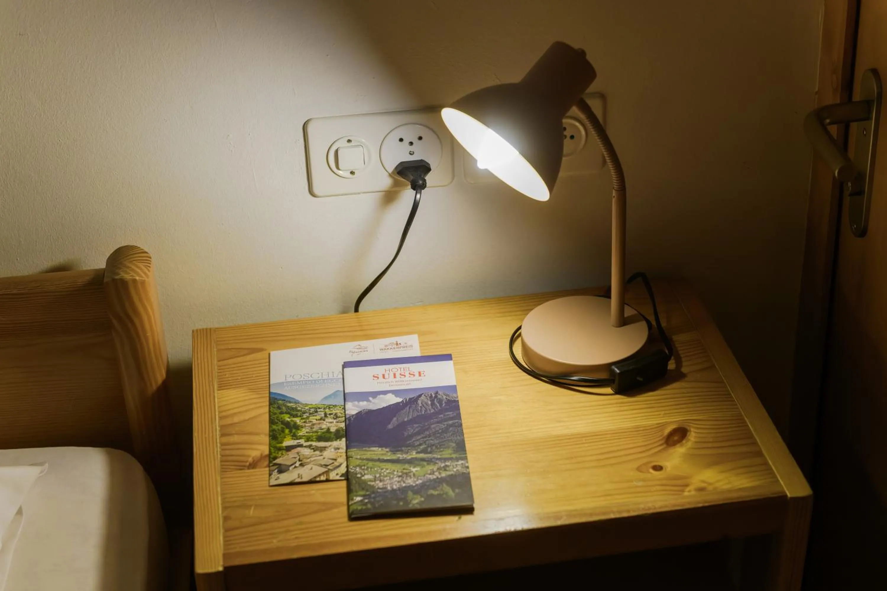 Bedroom in Poschiavo Suisse Hotel