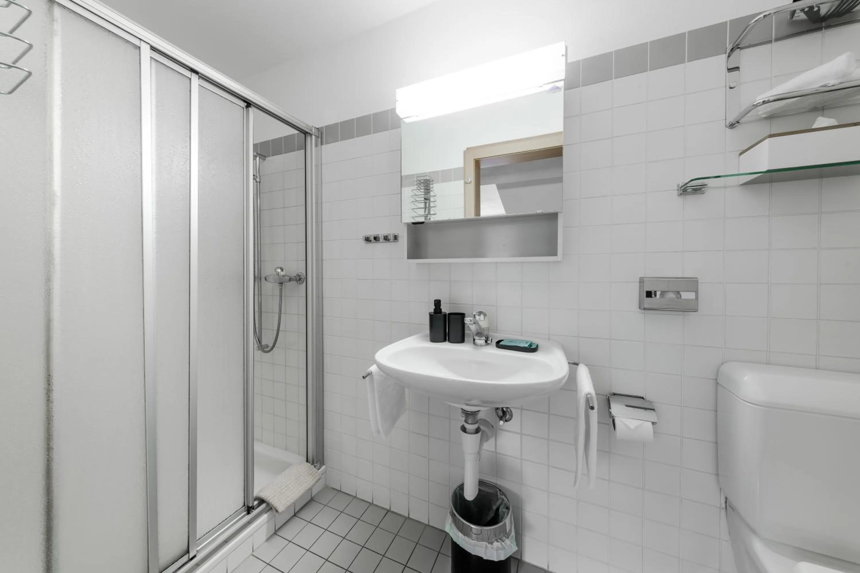 Shower in Poschiavo Suisse Hotel