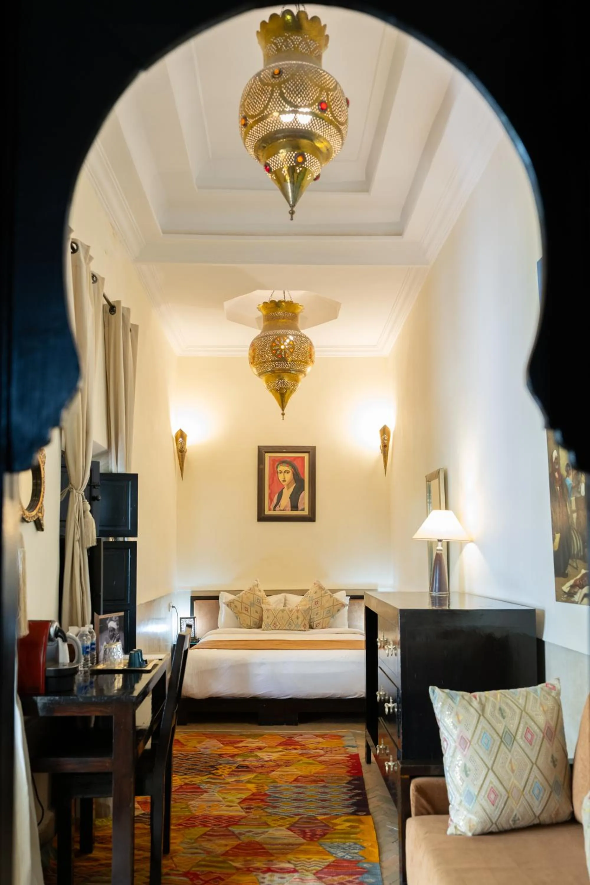 Photo of the whole room, Bed in Riad Ajmal