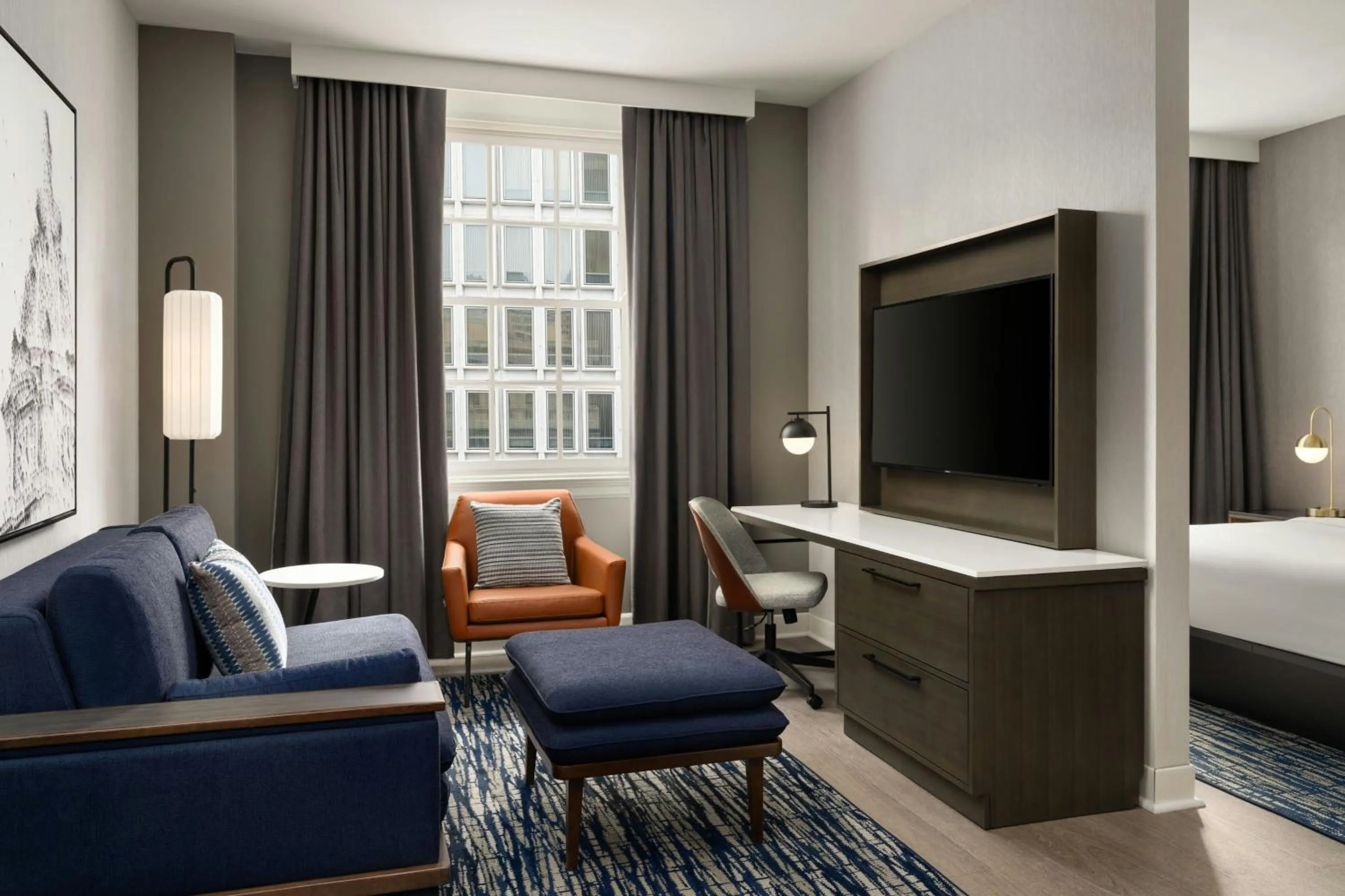 Living room, Bed in Courtyard by Marriott Philadelphia Downtown