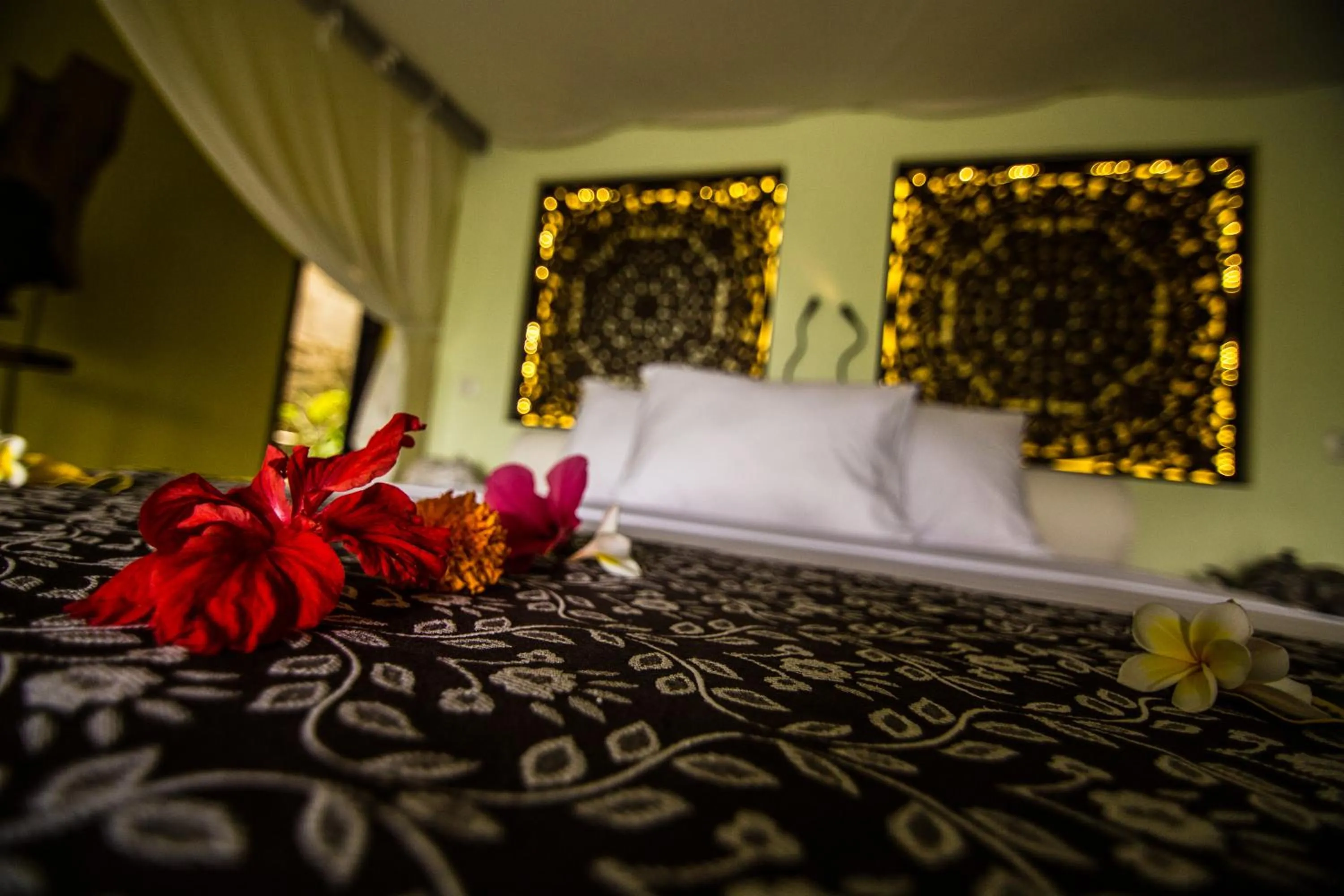 Decorative detail, Bed in Zen Resort Bali