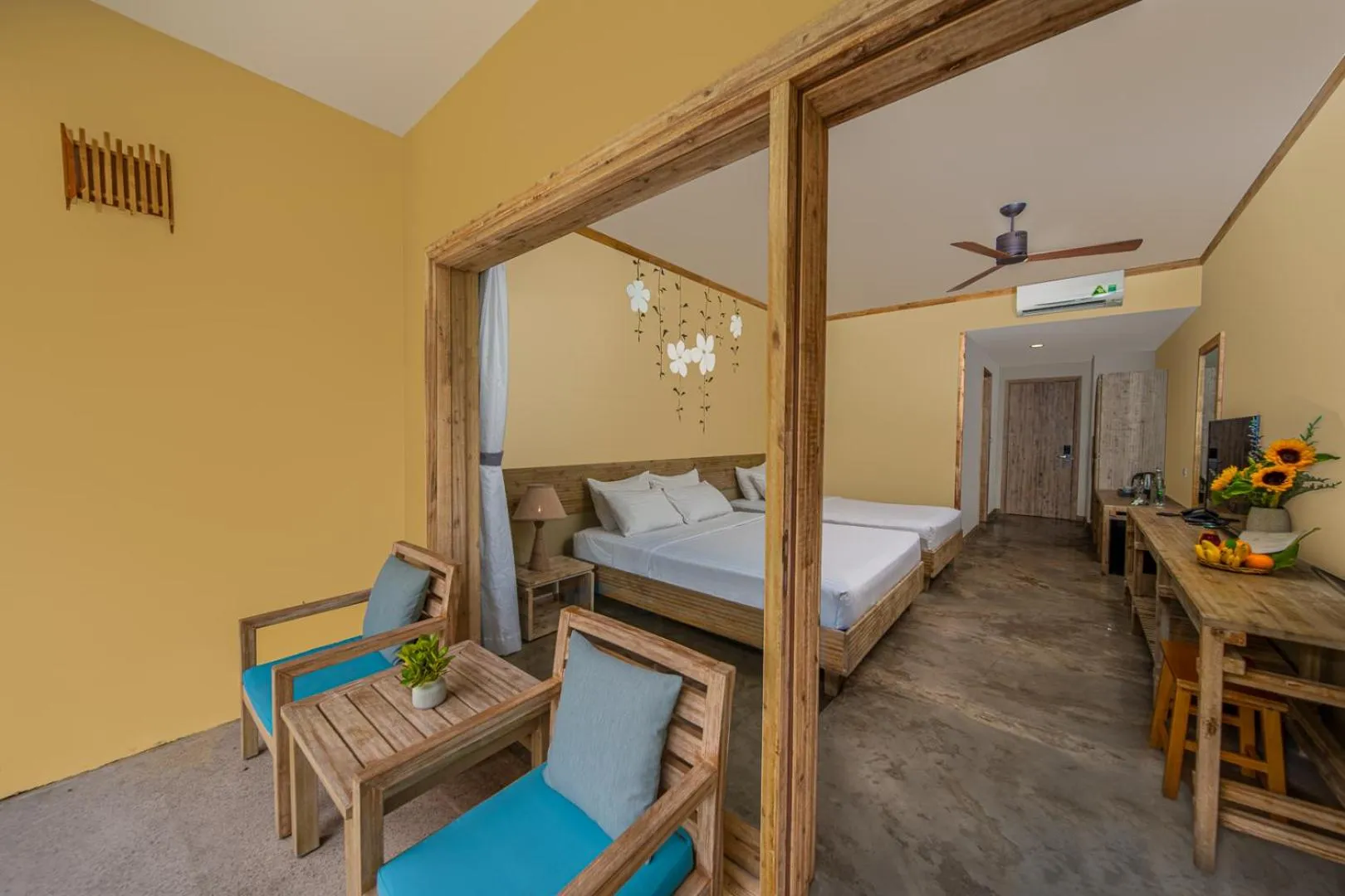 Deluxe Triple Room with Garden View in Lahana Resort Phu Quoc & Spa