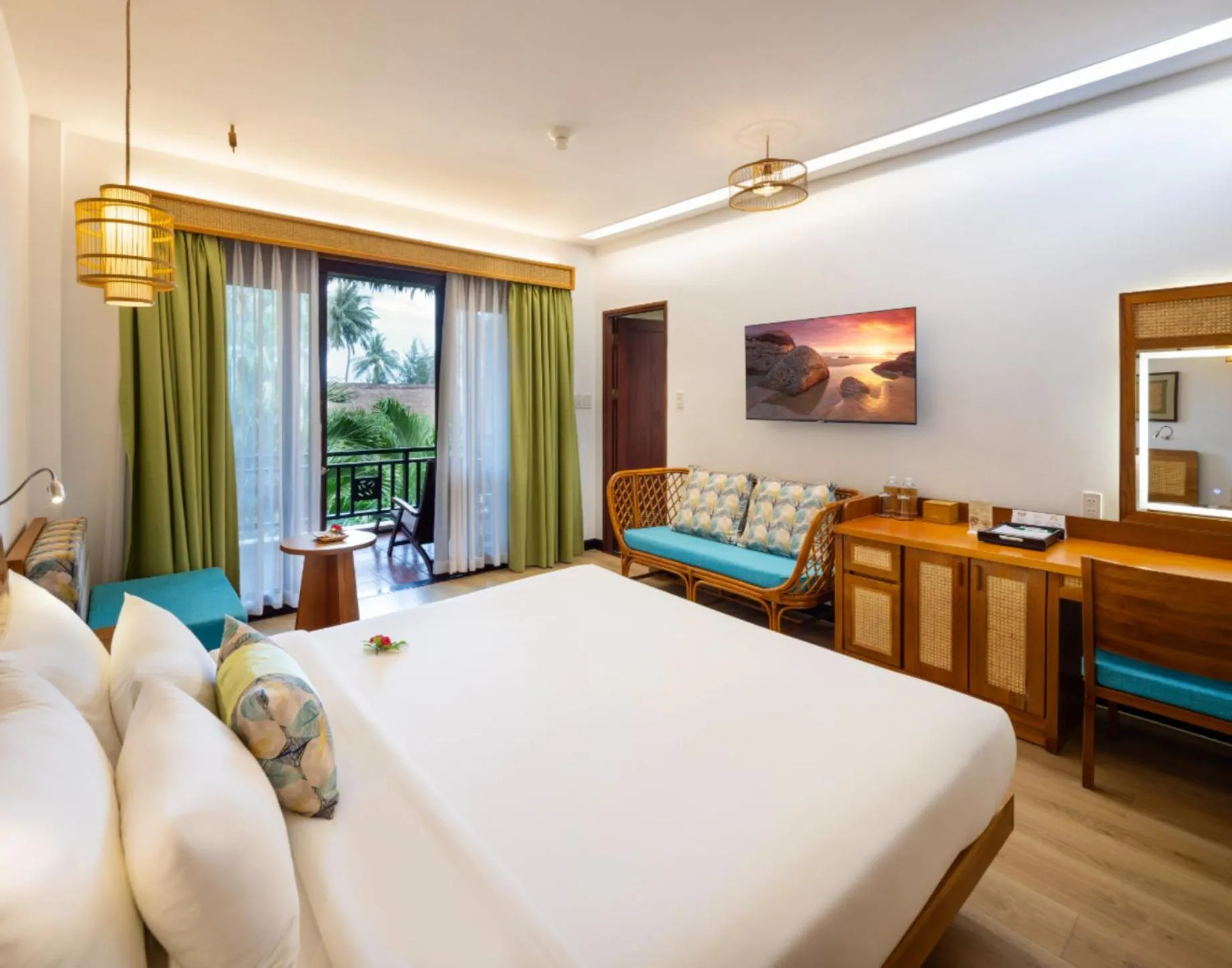 Bedroom, Bed in Bamboo Village Beach Resort & Spa