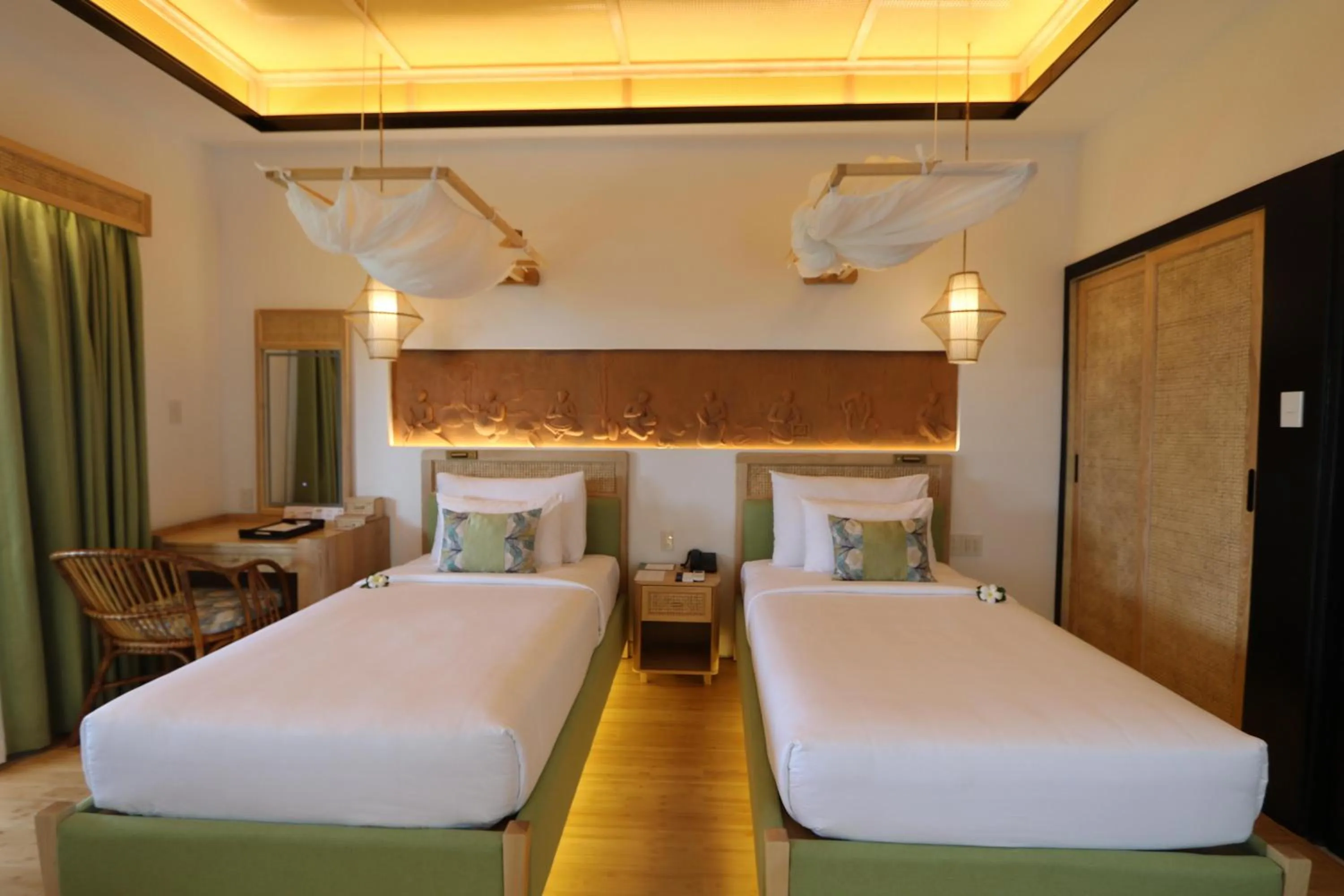 Bedroom, Bed in Bamboo Village Beach Resort & Spa
