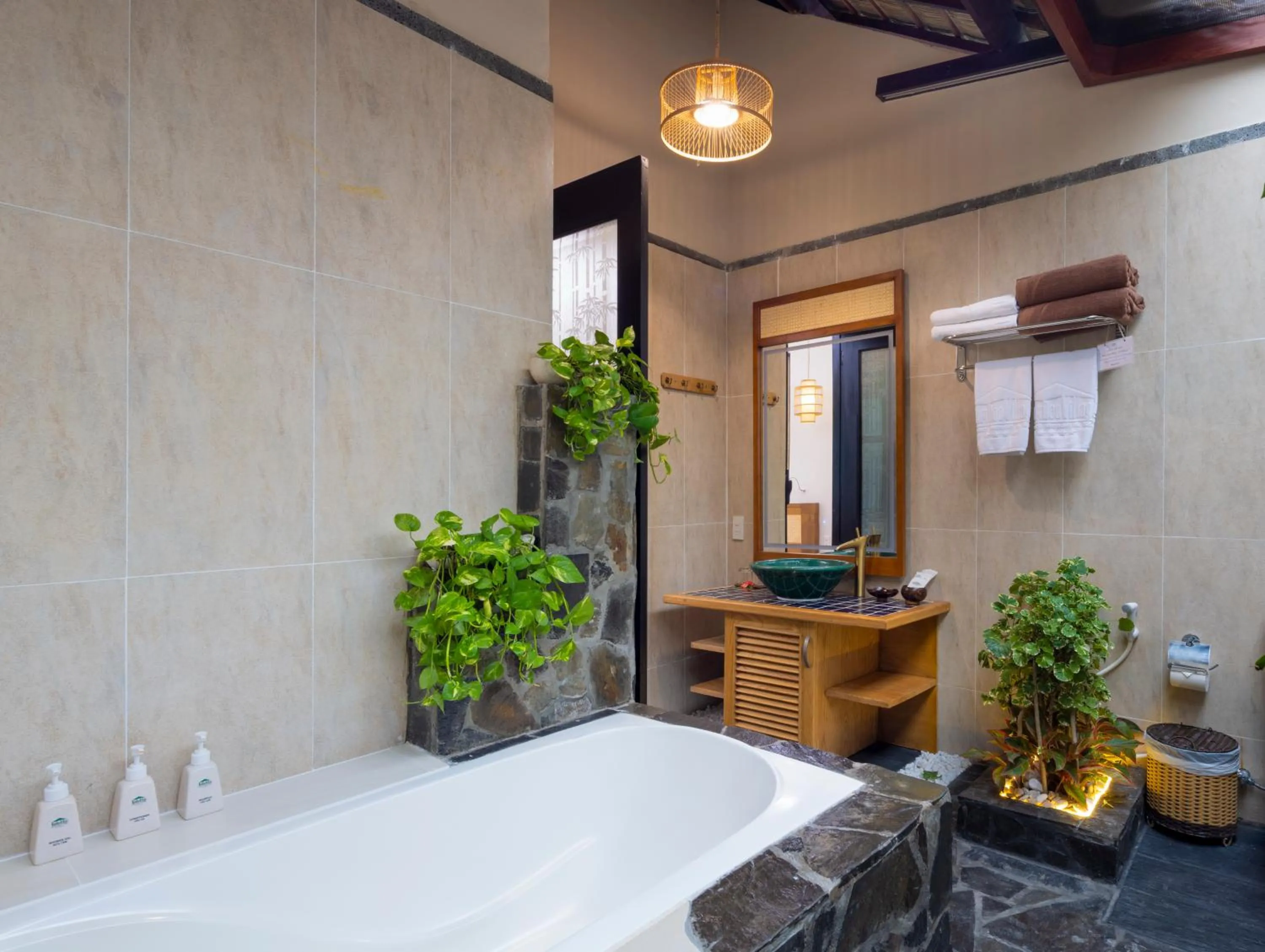 Bathroom in Bamboo Village Beach Resort & Spa