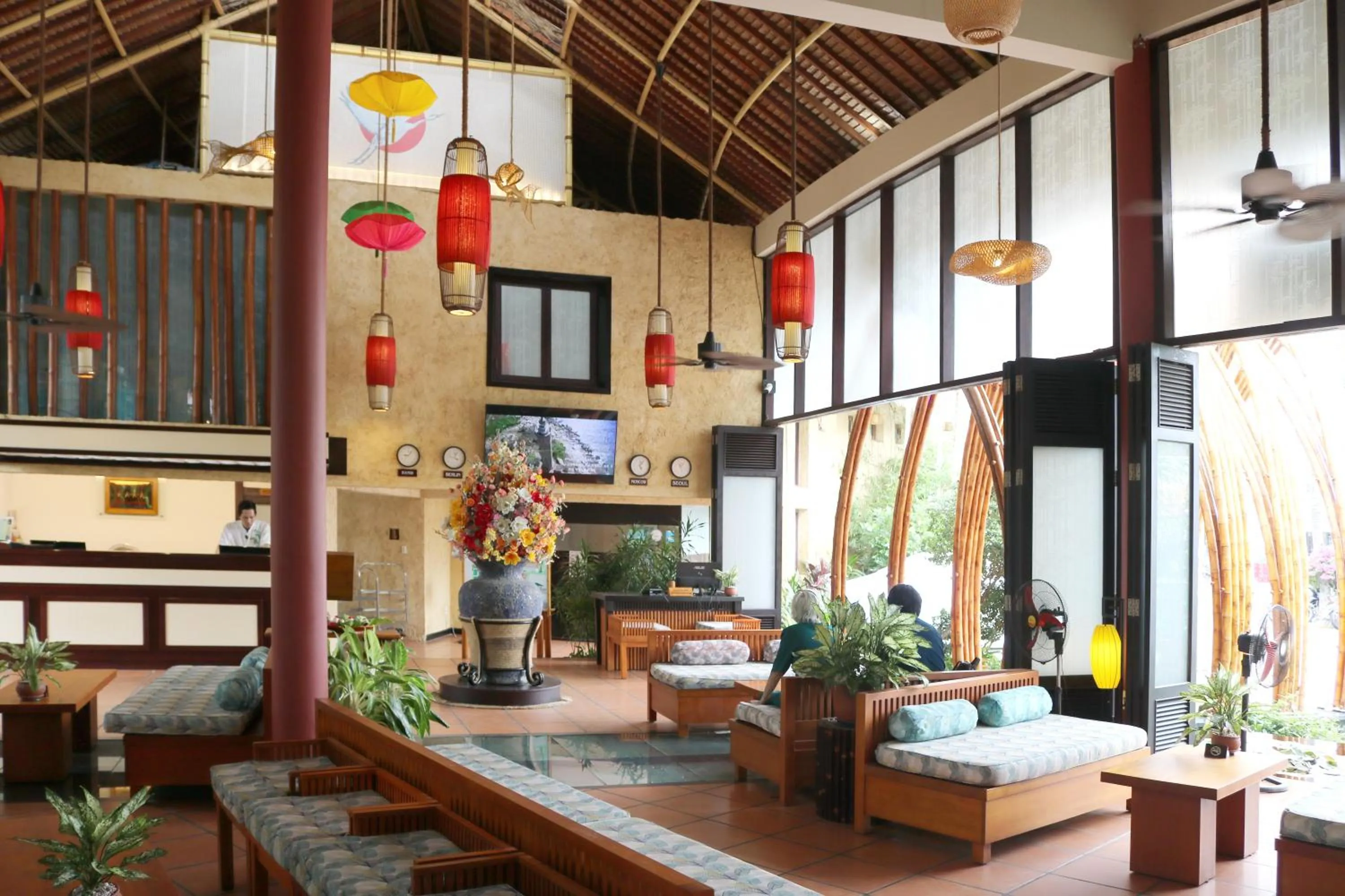 Lobby or reception in Bamboo Village Beach Resort & Spa