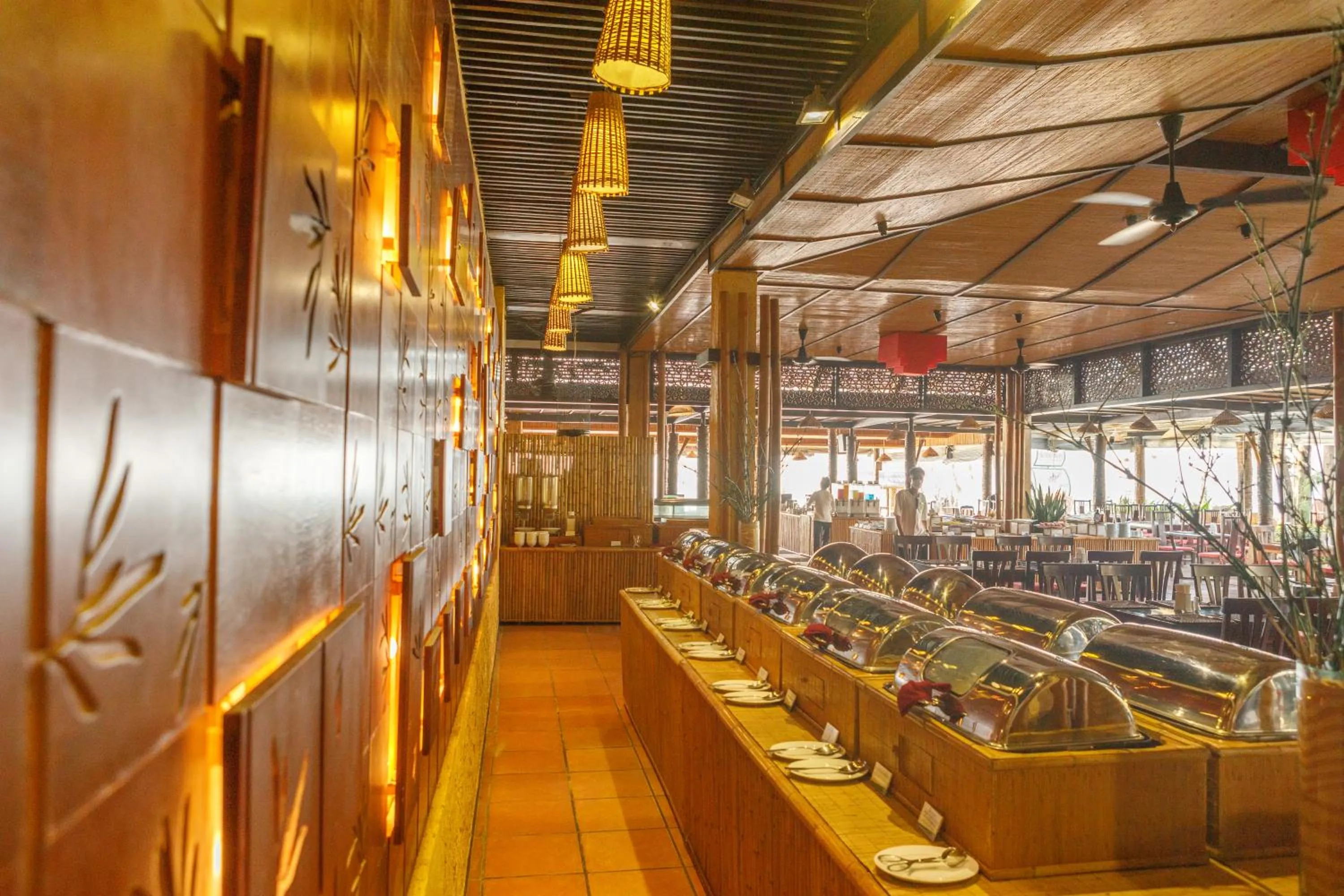 Buffet breakfast in Bamboo Village Beach Resort & Spa