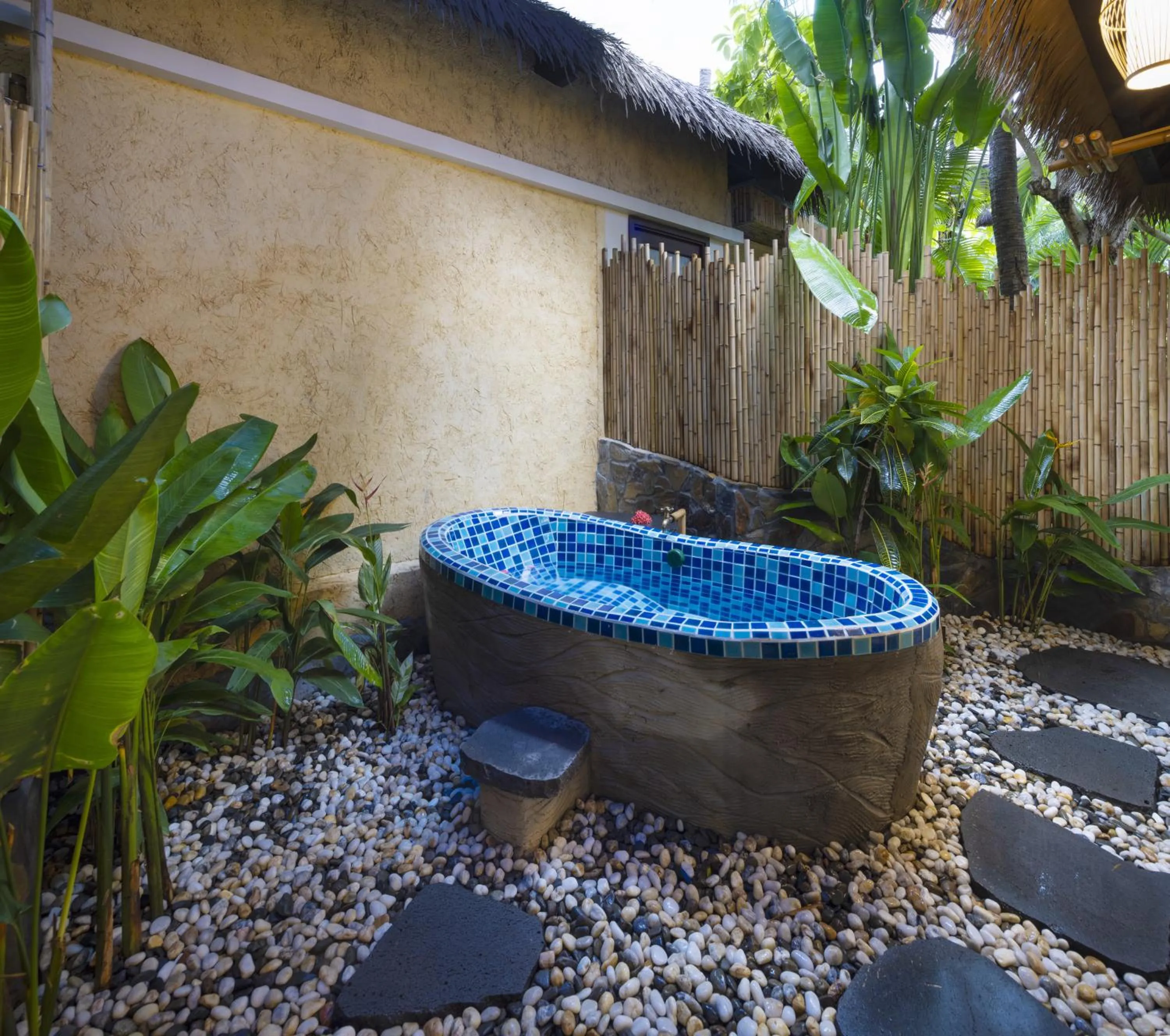 Open Air Bath in Bamboo Village Beach Resort & Spa