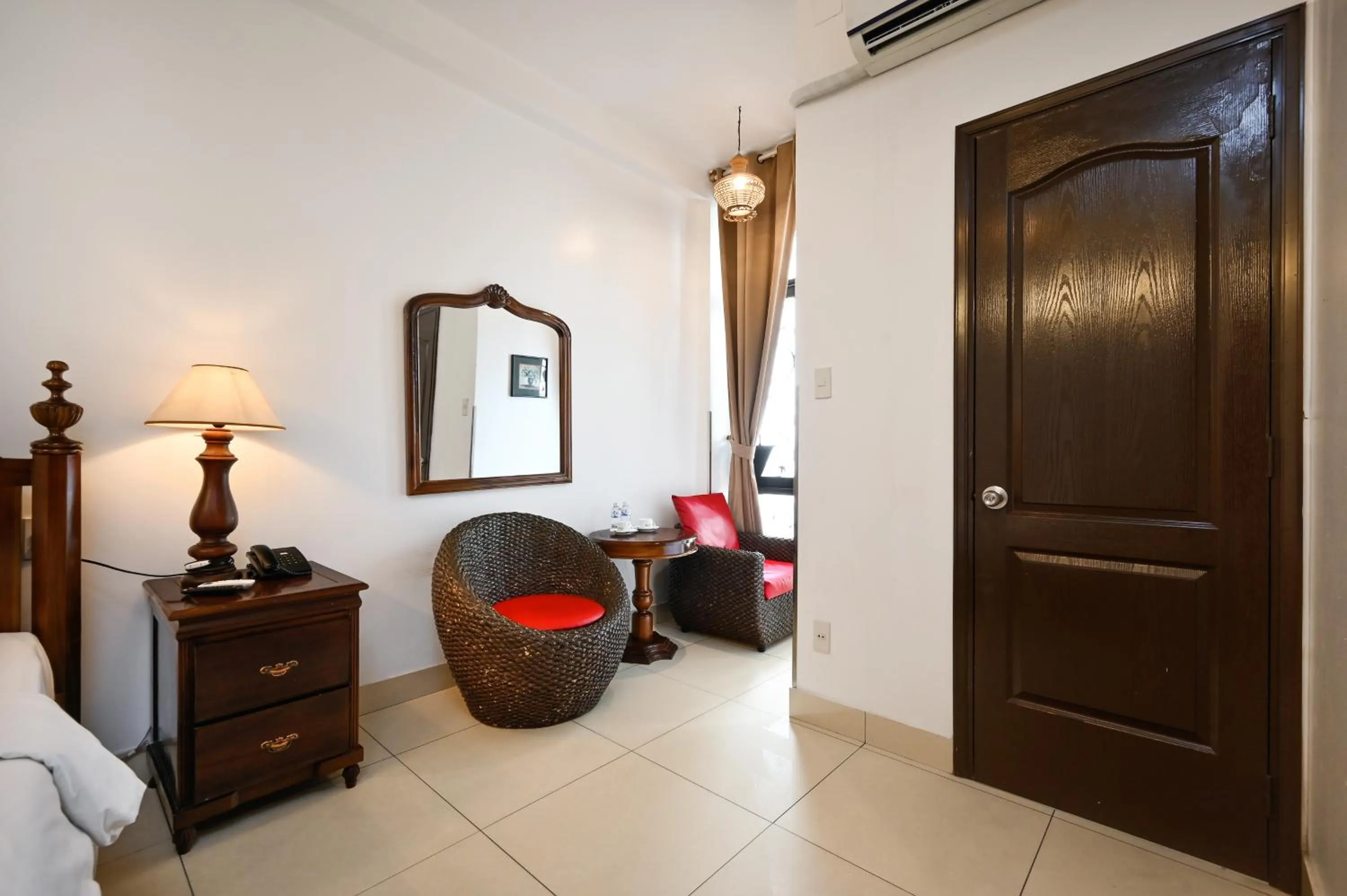 Seating area in Halo Boutique Ben Thanh Hotel