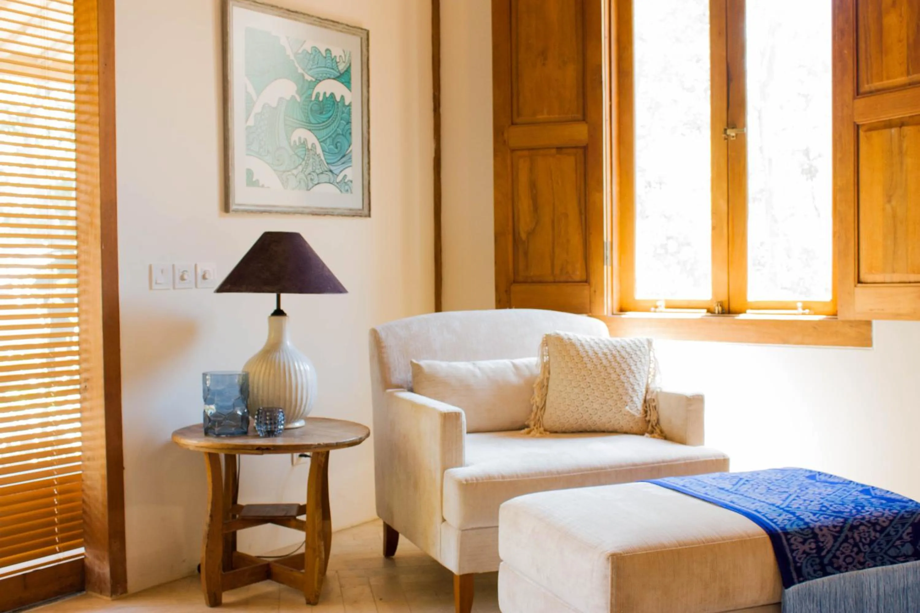 Seating area in Villa Pulau Cinta Boutique Suites