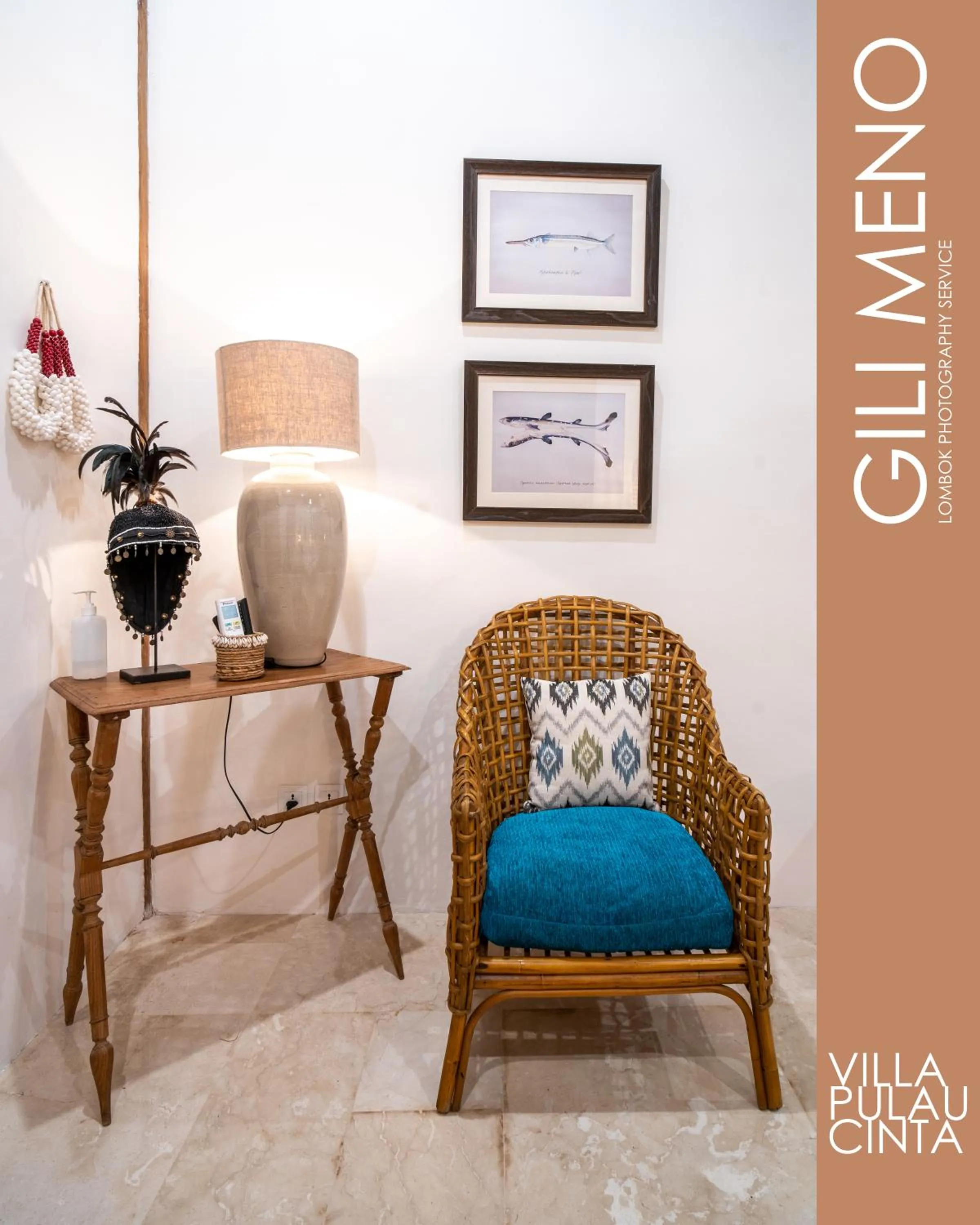 Decorative detail in Villa Pulau Cinta Boutique Suites