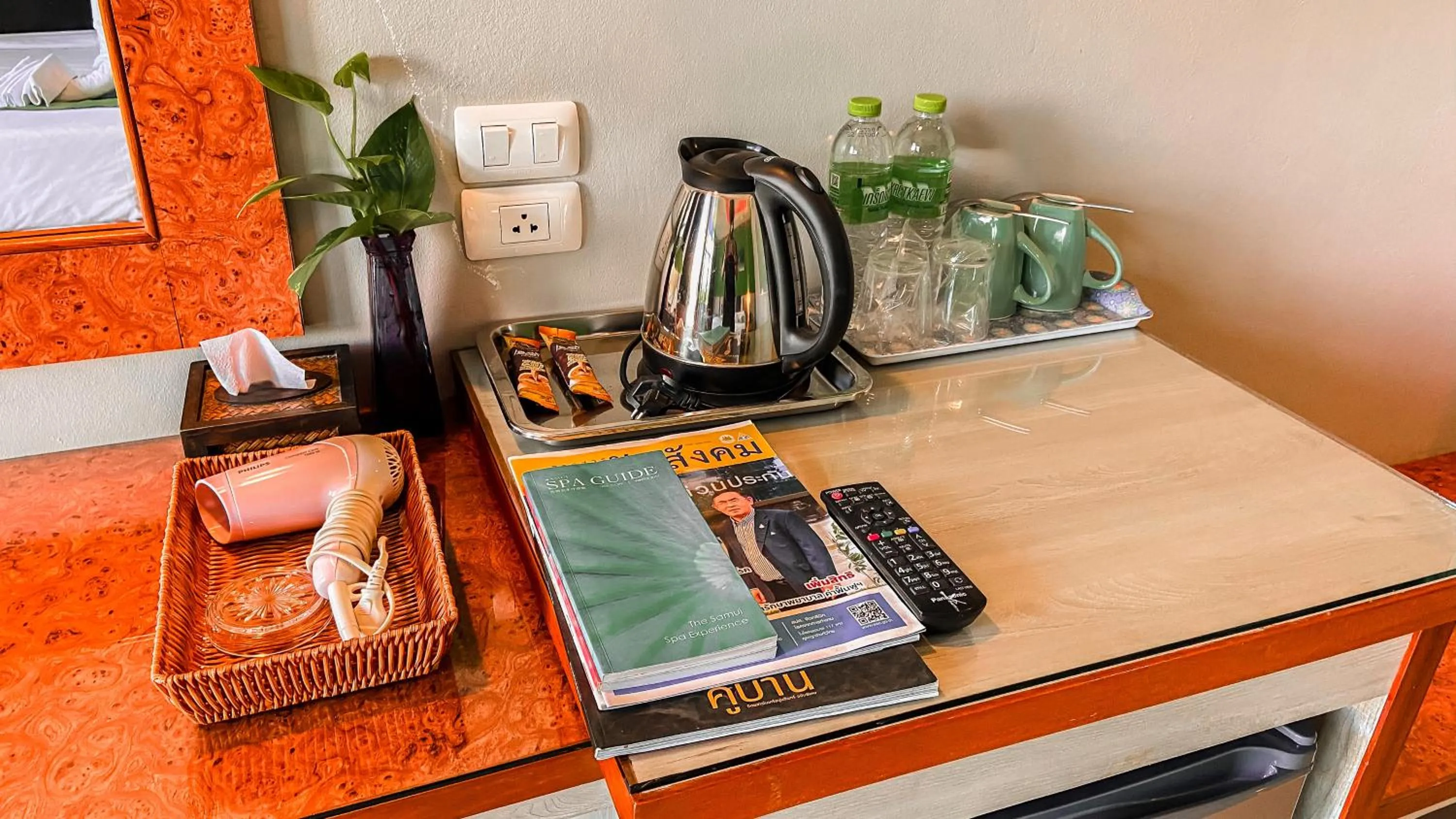 Coffee/tea facilities in K2 Hotel at Thachang