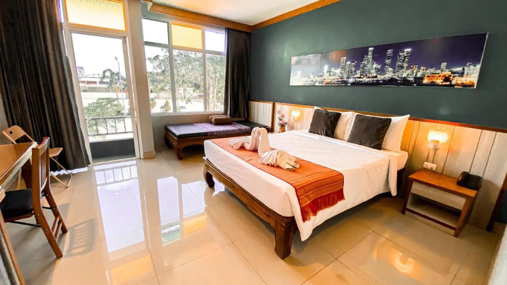 Photo of the whole room, Bed in K2 Hotel at Thachang