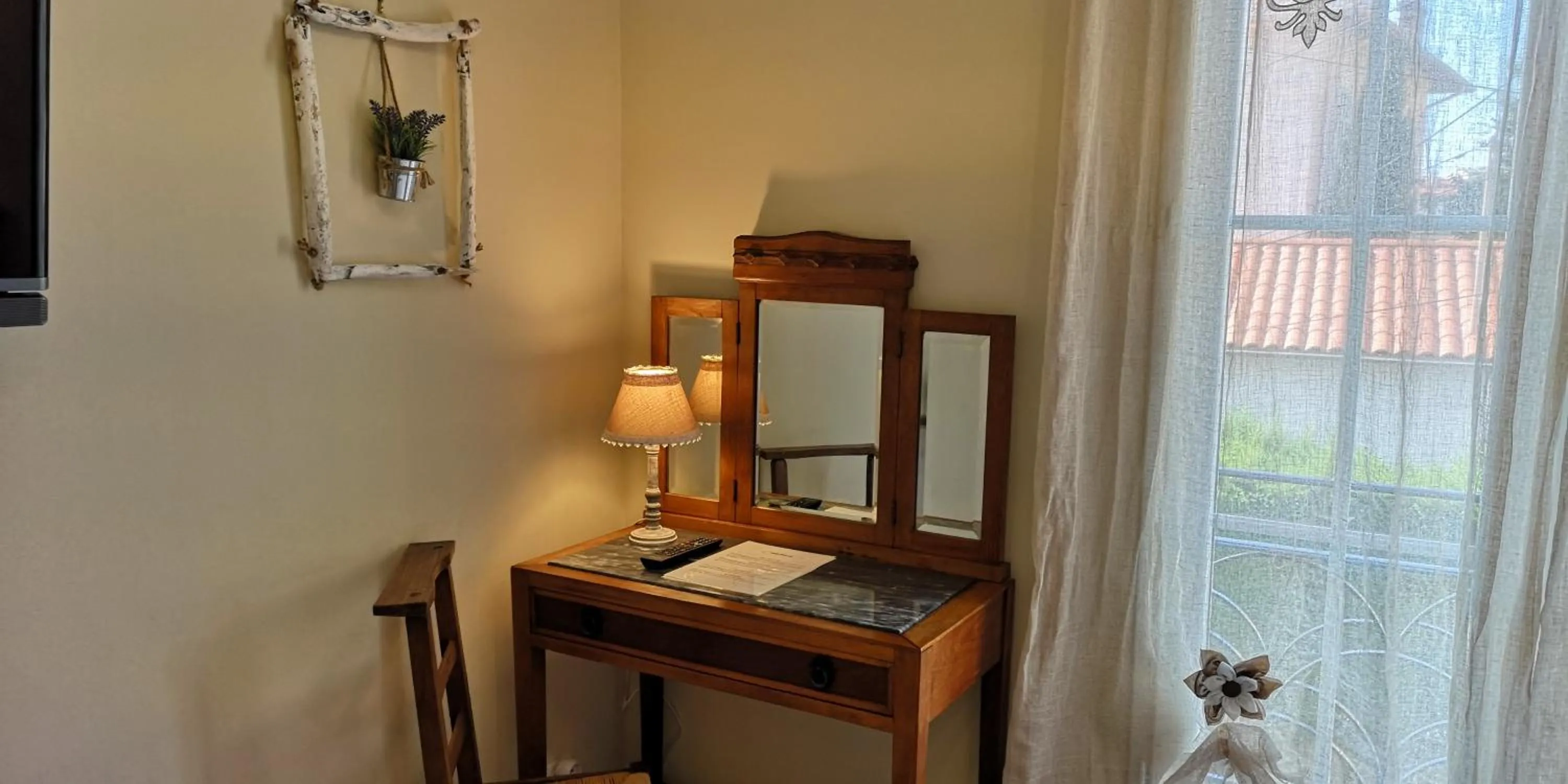 Decorative detail in B&B Villa Blanche