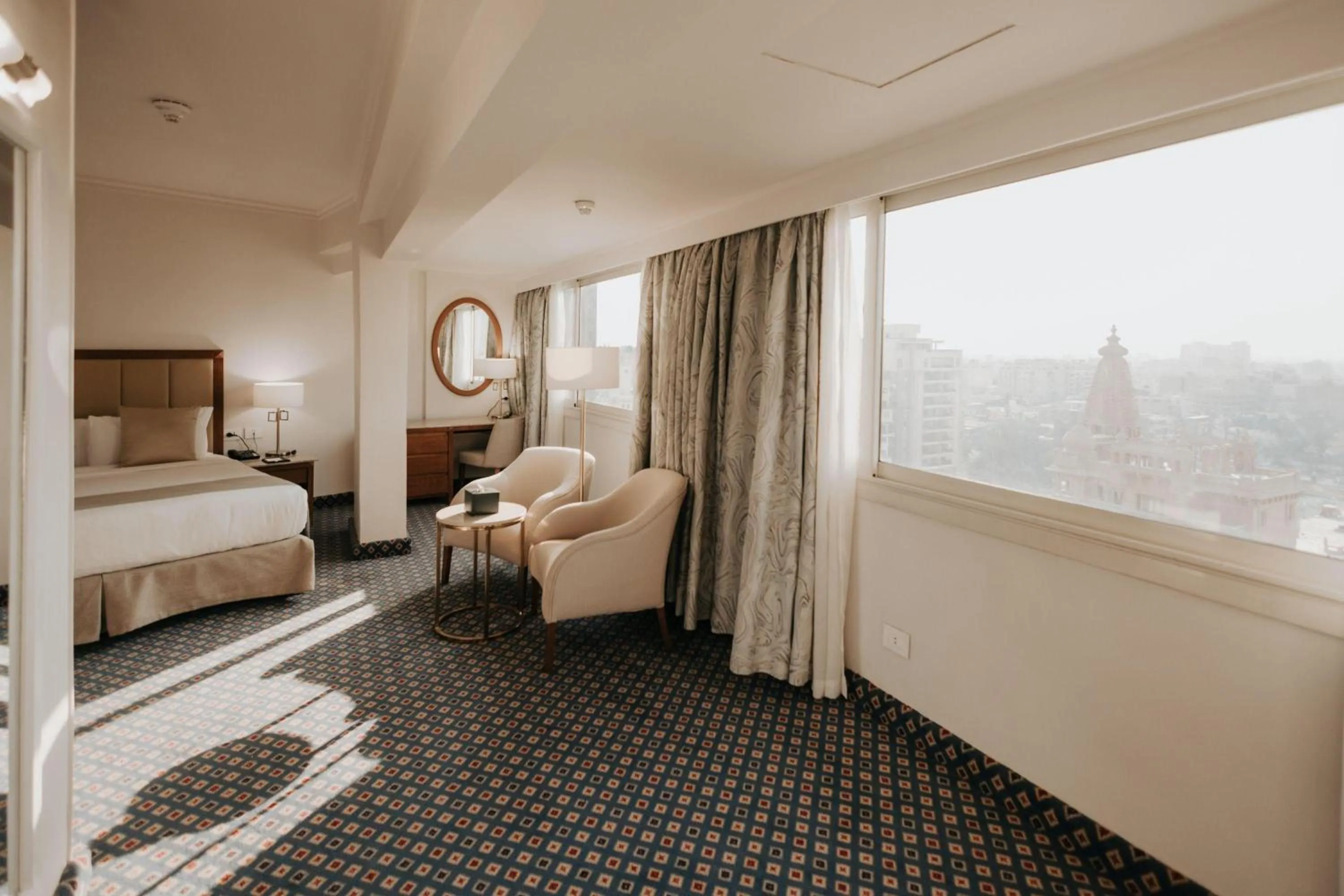 View (from property/room), Bed in Baron Hotel Cairo