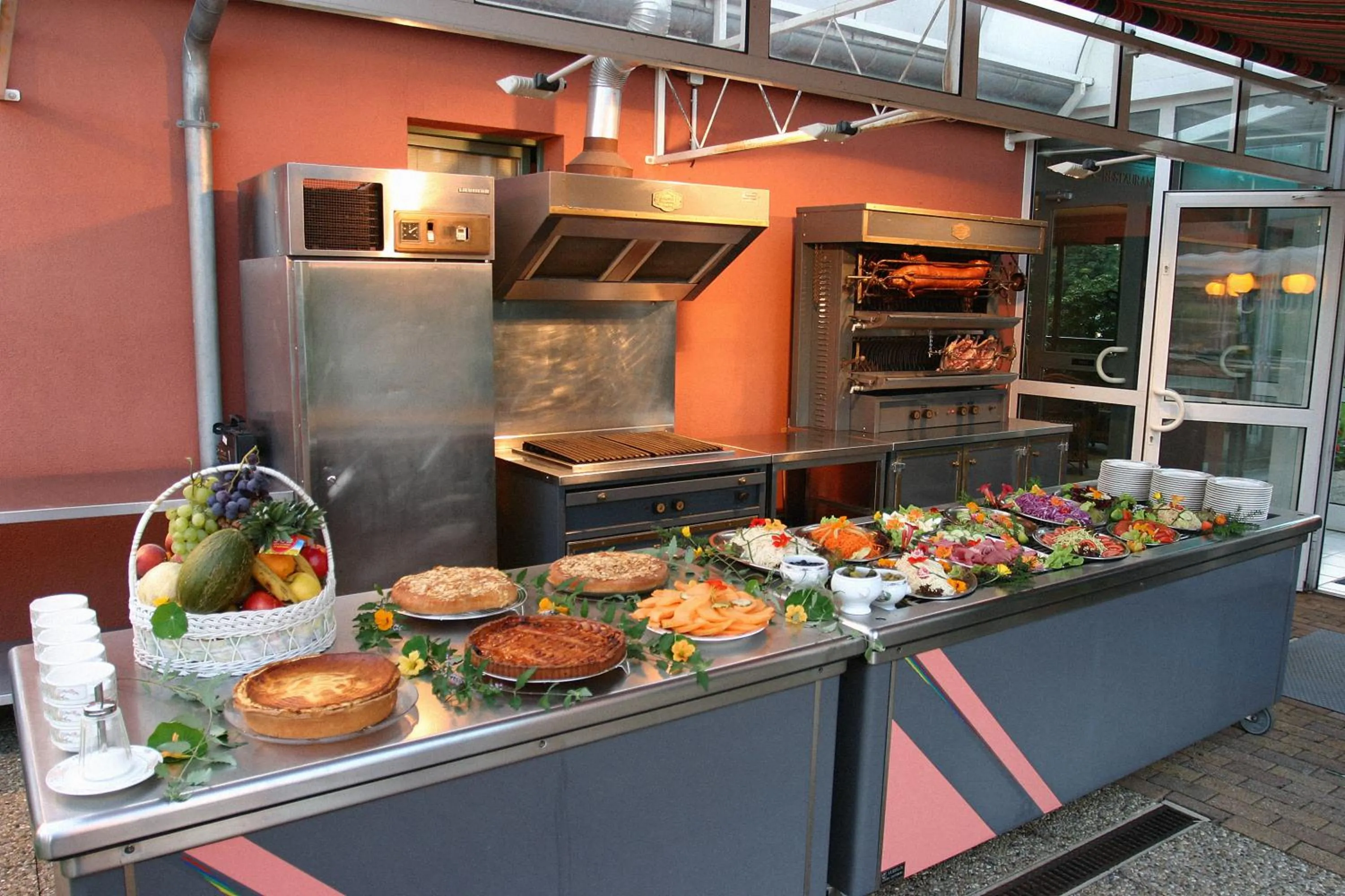 Balcony/Terrace in Hotel Restaurant La Tour Romaine - Haguenau - Strasbourg Nord