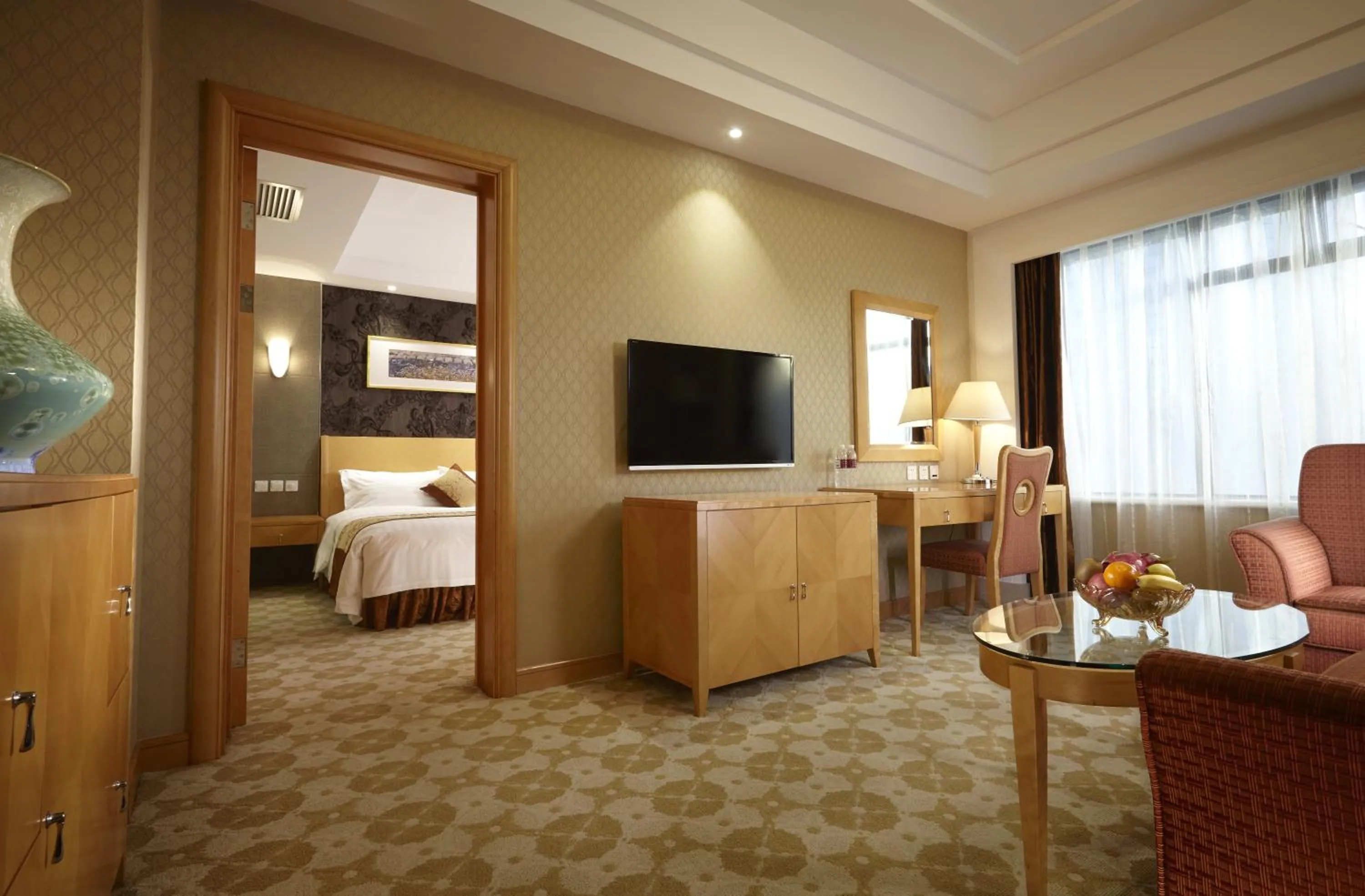 Bed in Dalian East Hotel