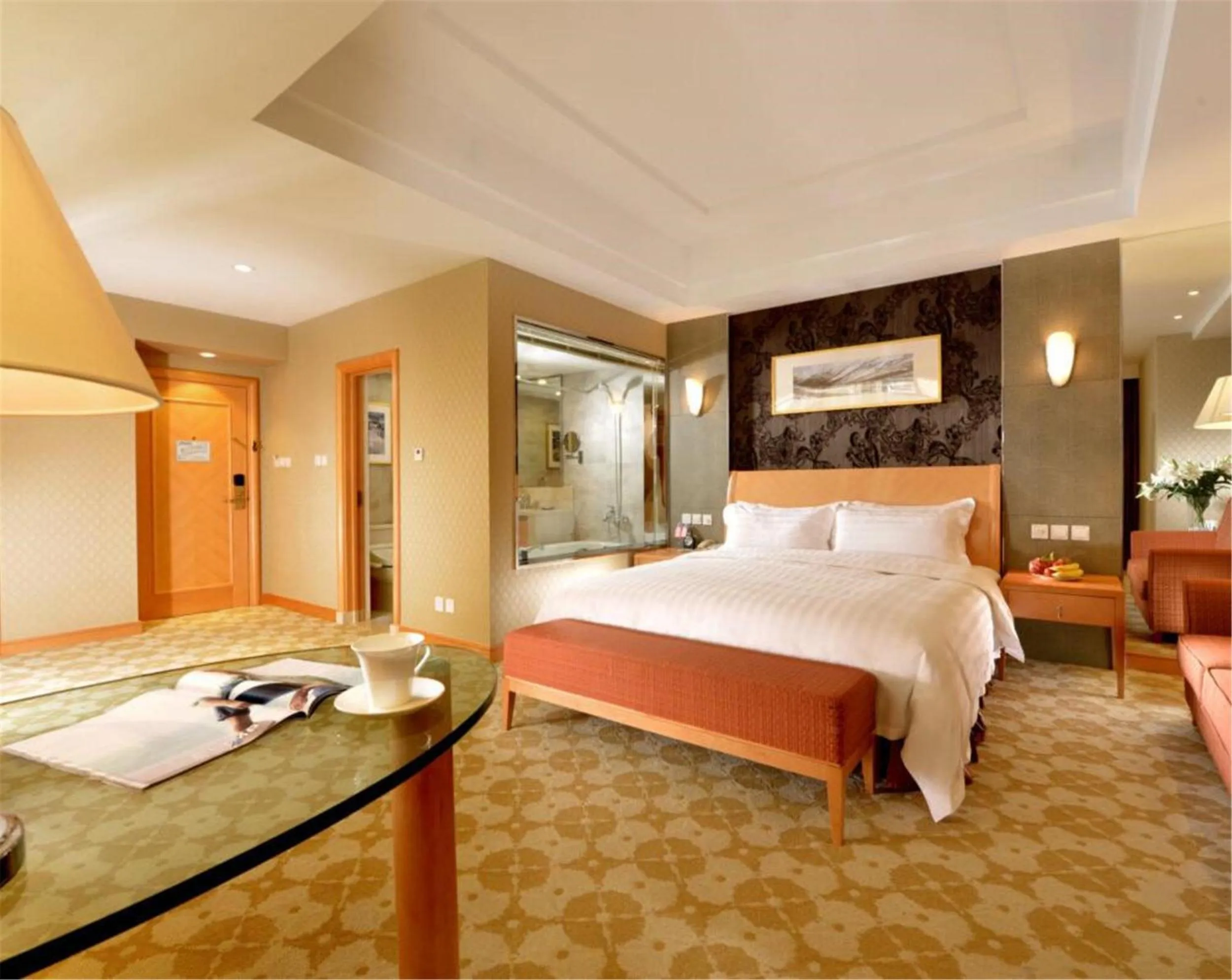 Bed in Dalian East Hotel