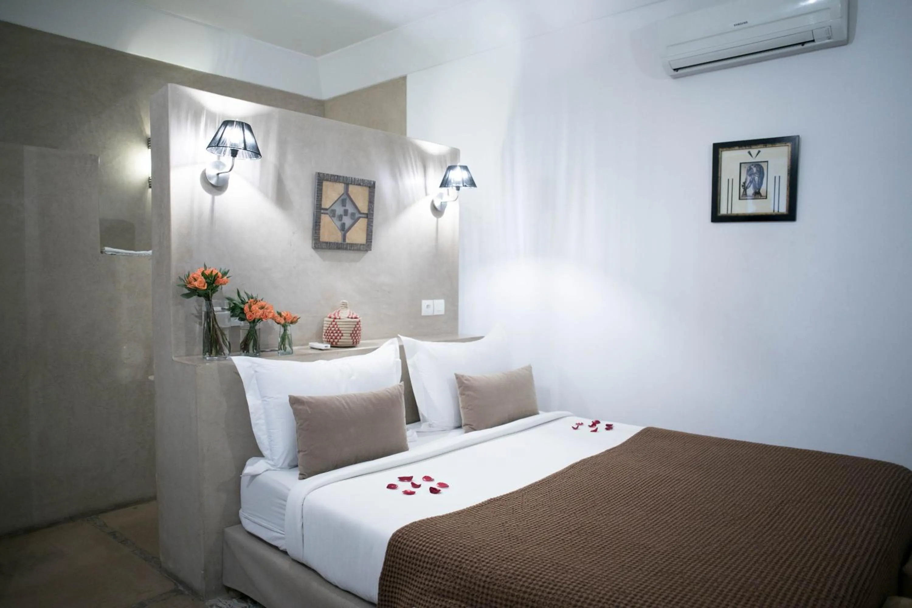 Decorative detail, Bed in Riad Dar More