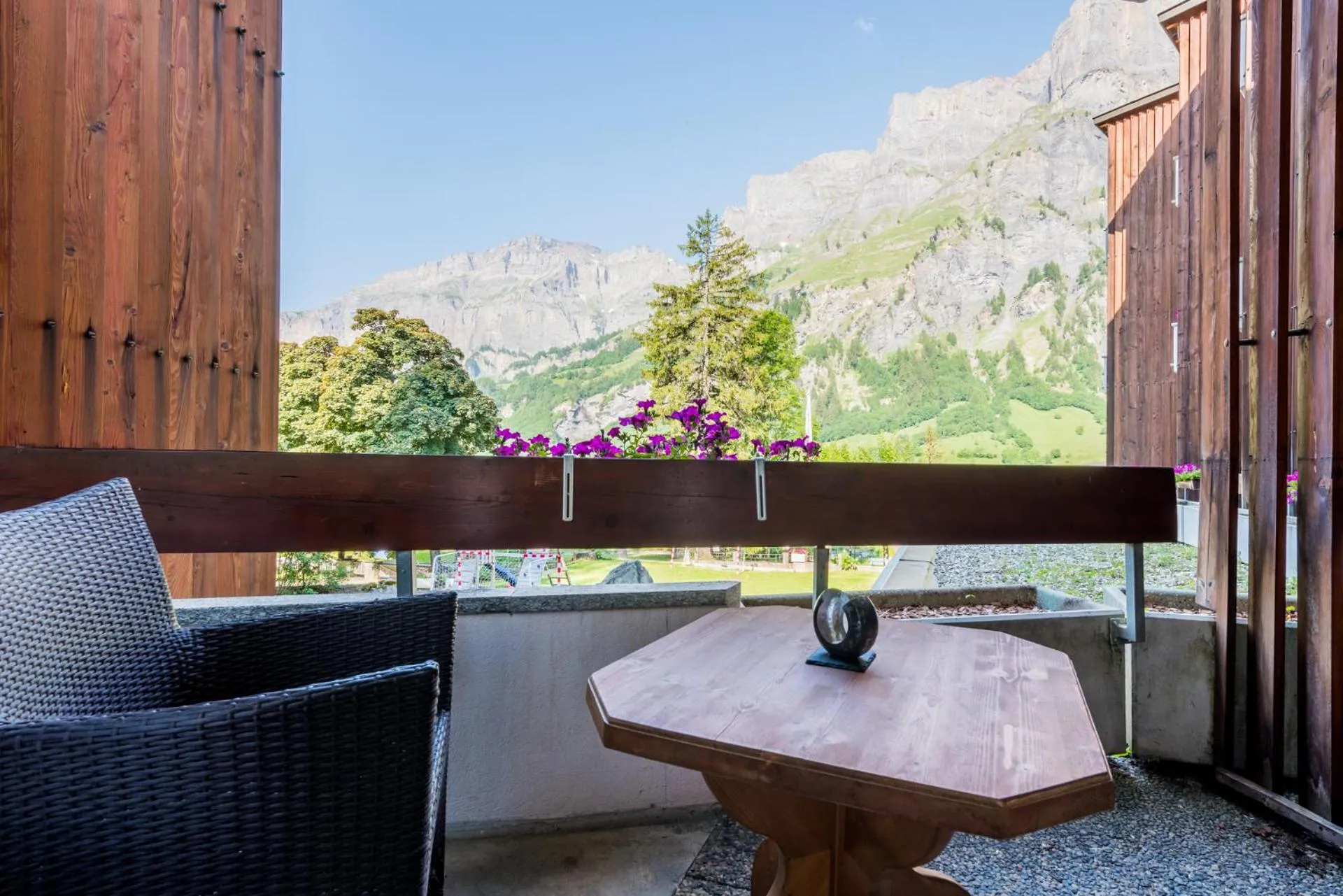 Balcony/Terrace in Hotel Quellenhof Leukerbad