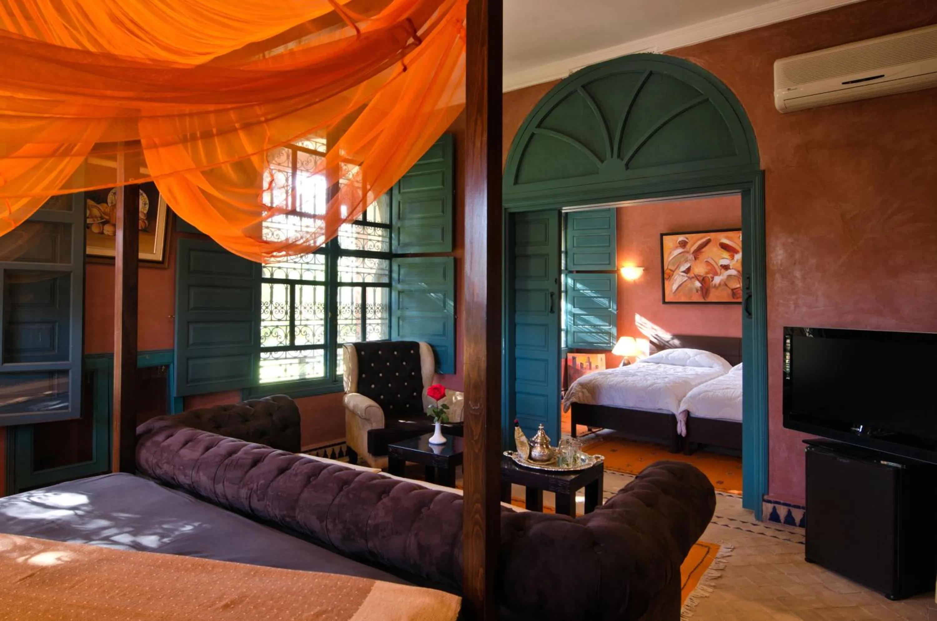 TV and multimedia, Bed in Palais Riad Berbère