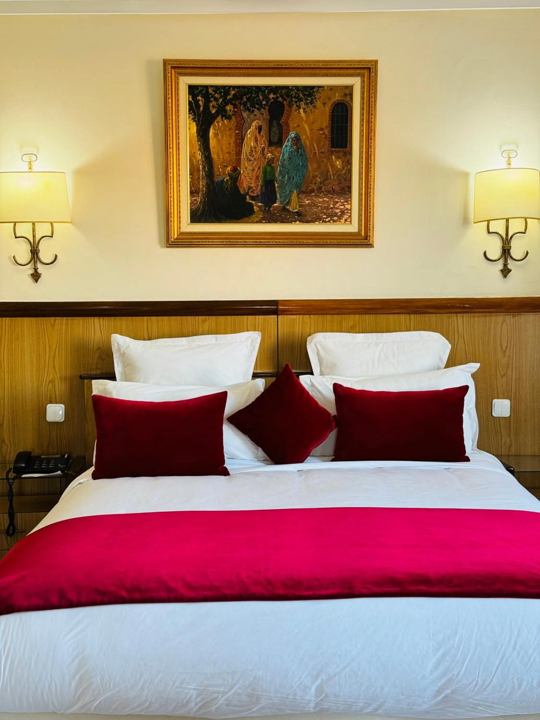 Bed in Hotel Idou Tiznit