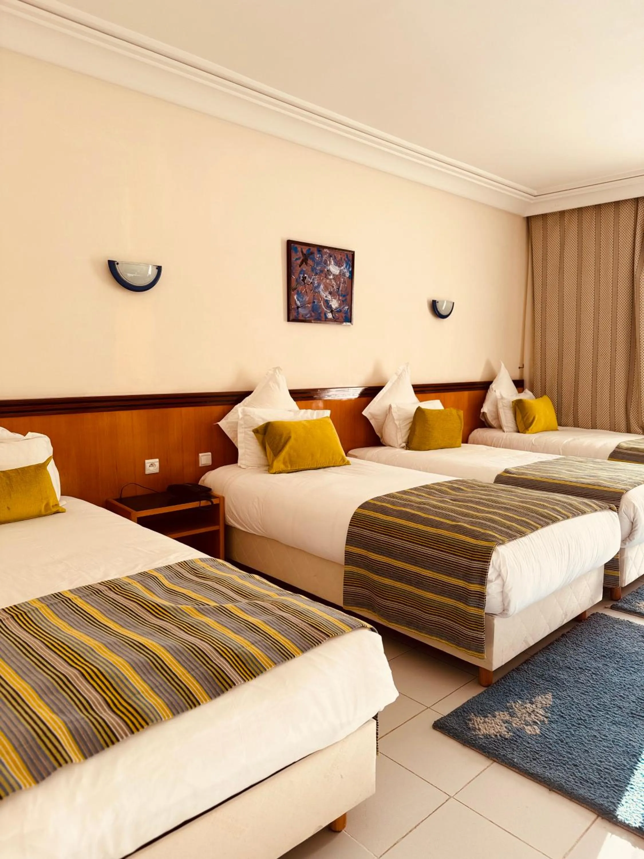 Bed in Hotel Idou Tiznit