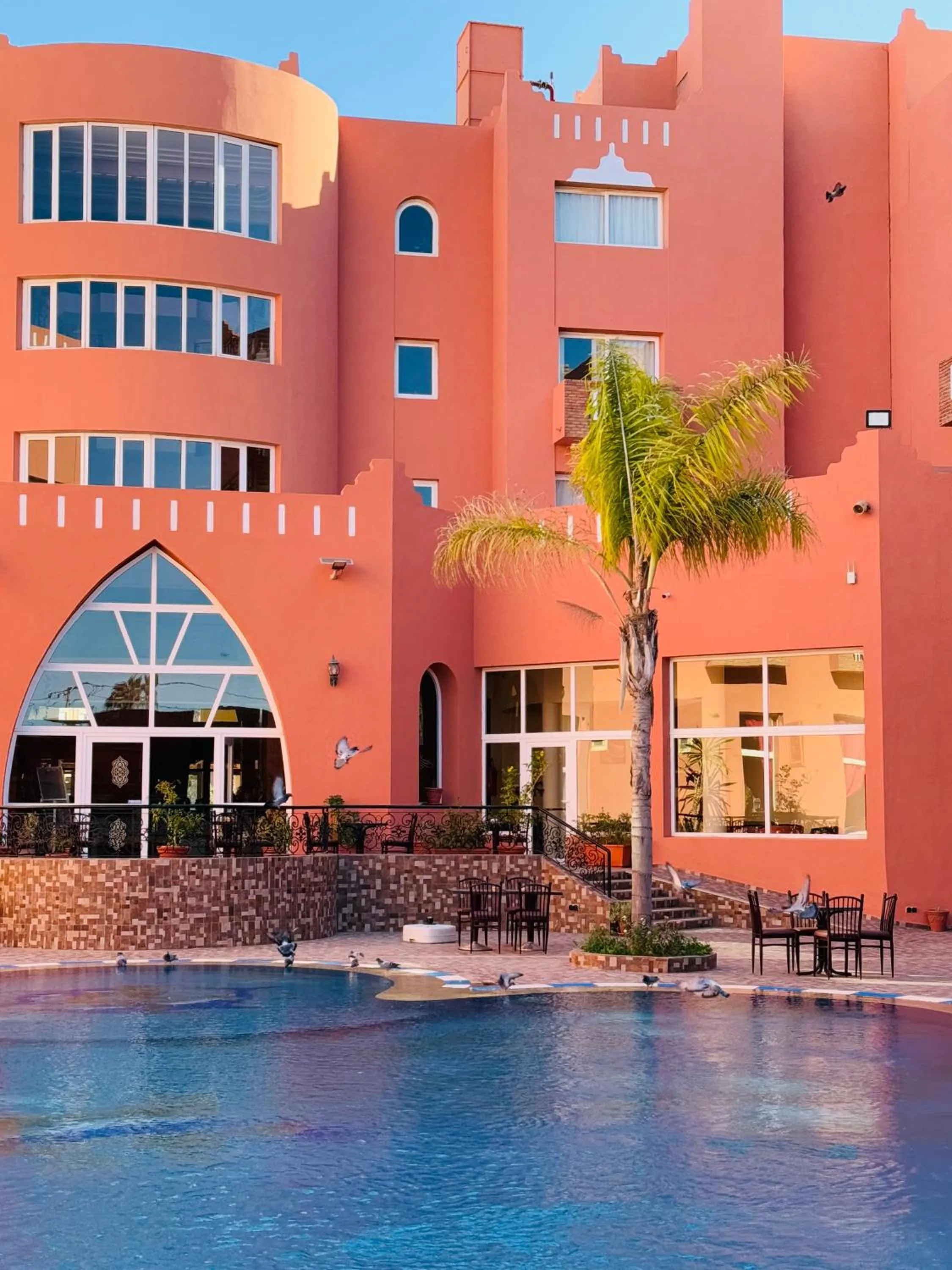 Pool view in Hotel Idou Tiznit